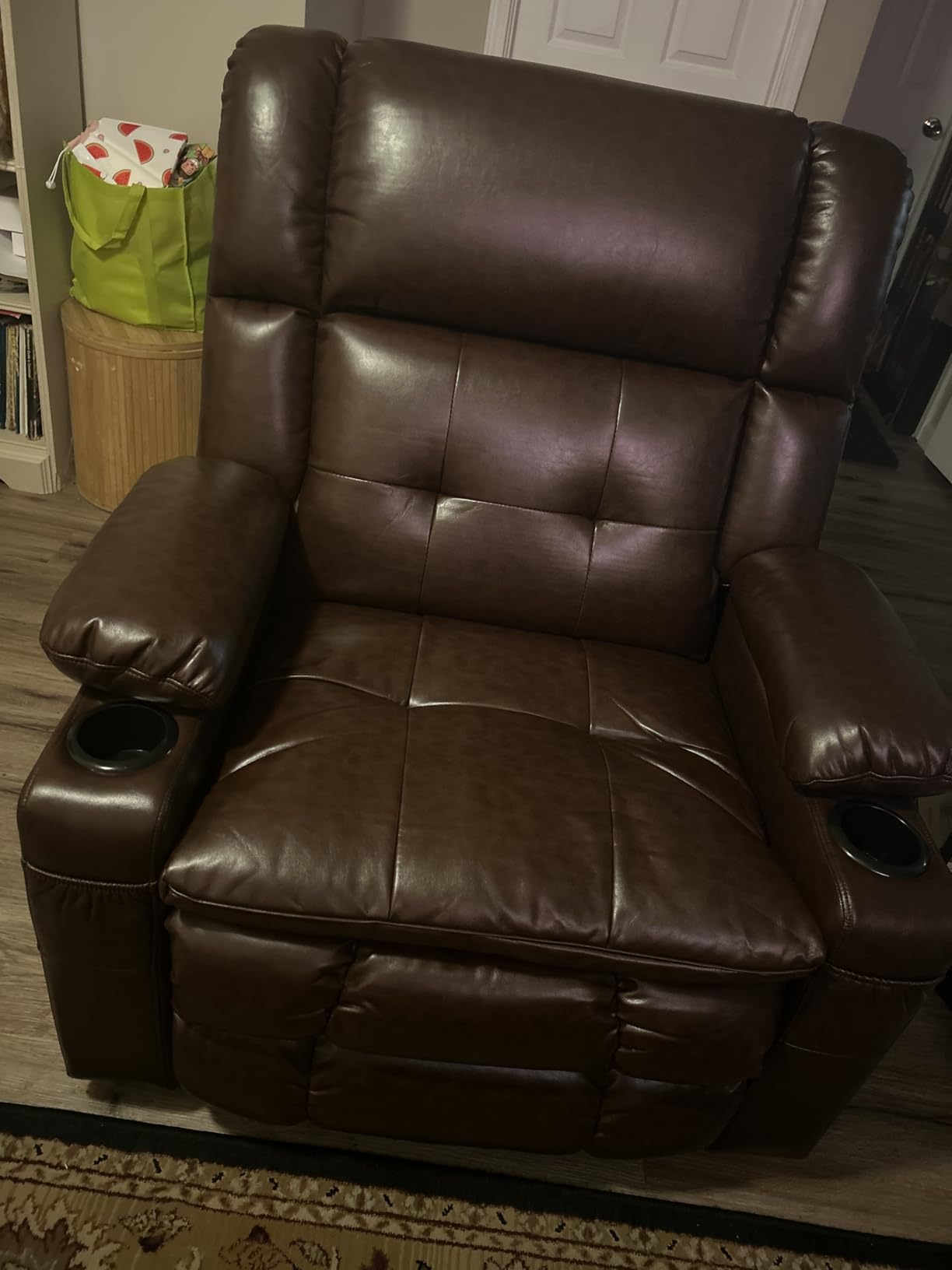 Dual Motor Power Lift Recliner Chair for Elderly with Massage and Heat, Oversized Lift Chair with Arm Storage, Lay Flat Lift Recliner for Adults, Big Tall, Infinite Position, Brown customer photo 2