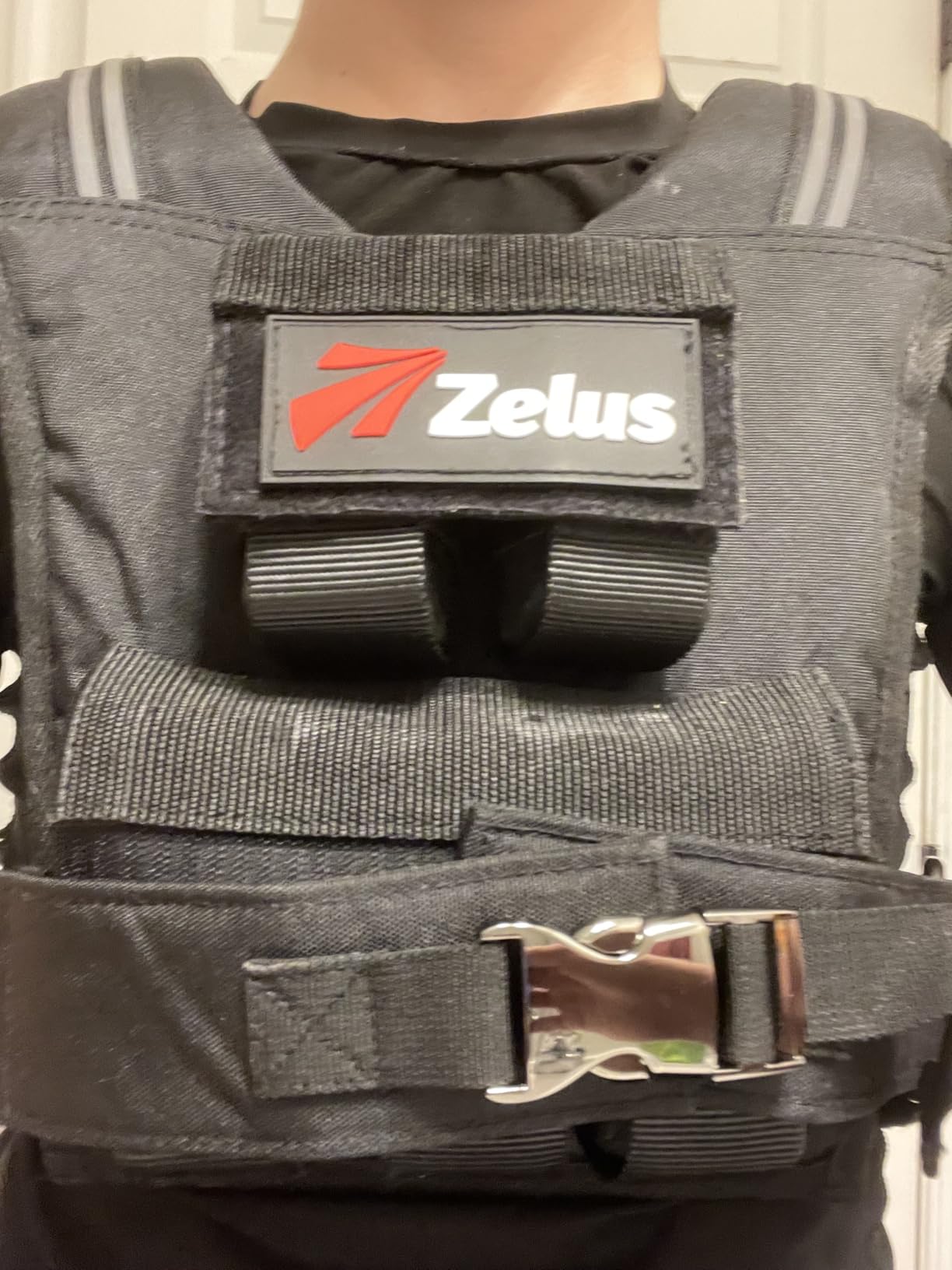 ZELUS Weighted Vest Men, 23lbs/36lbs/45lbs Adjustable Weight Vest - Removable Iron Weights, No-Bounce Design customer photo 2