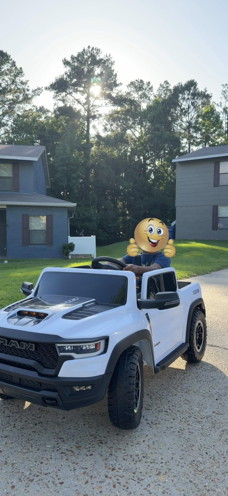 First Ride On 2 Seater Electric Car for Kids, Licensed RAM 1500 RHO 24V Ride on Truck w/Remote Control, Toddler Ride on Toys w/Bluetooth, LED Lights, Spacious Truck Bed, Gear Shifter customer photo 2