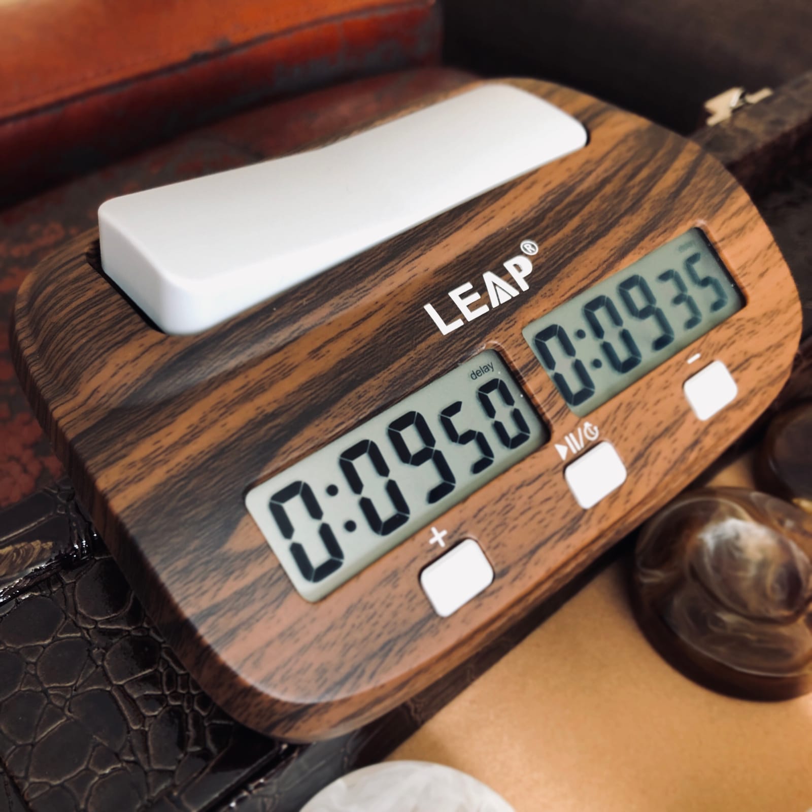 LEAP Chess Clock Digital Chess Timer Professional for Board Games Players Count Up/Down Timer with Alarm Function Black (Official Store) customer photo 1