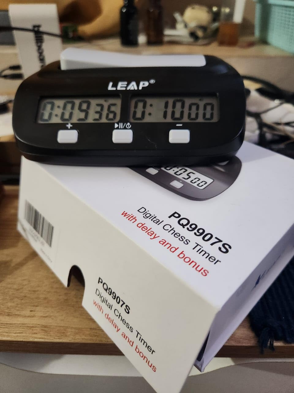LEAP Chess Clock Digital Chess Timer Professional for Board Games Players Count Up/Down Timer with Alarm Function Black (Official Store) customer photo 2