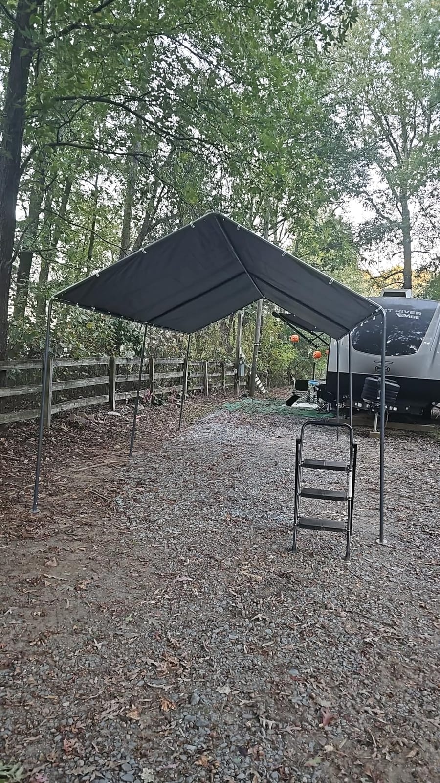 10x20 Carport Heavy Duty Portable Garage Shelter, Gray | Metal Car Canopy Tent, UV-Resistant & Weatherproof Top Cover, for RV & Vehicles, Without Sidewalls customer photo 1