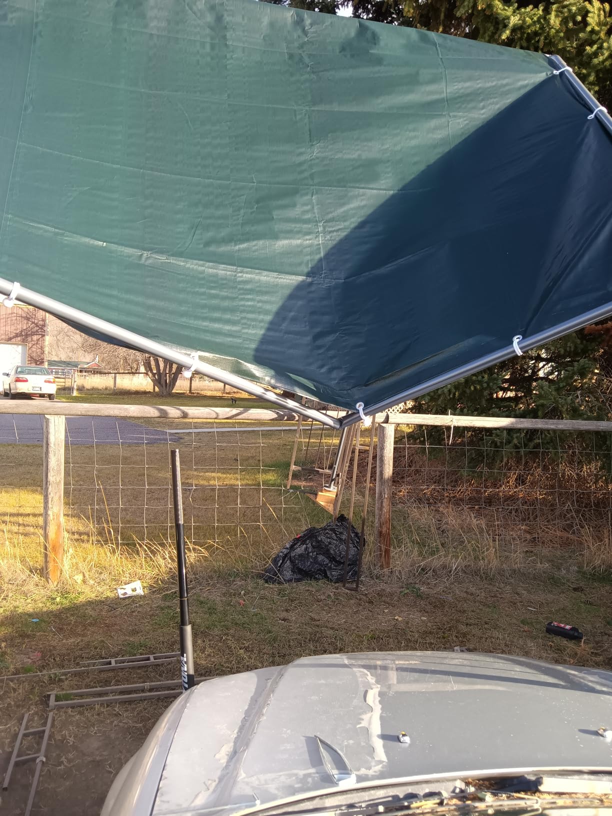 10x20 Carport Heavy Duty Portable Garage Shelter, Gray | Metal Car Canopy Tent, UV-Resistant & Weatherproof Top Cover, for RV & Vehicles, Without Sidewalls customer photo 2