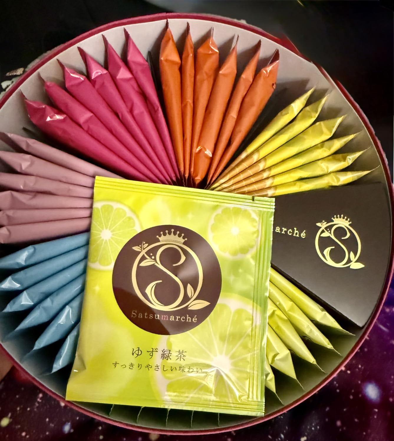 Bokksu Japanese Tea Gift Set - Authentic Kagoshima Seicha Tea Variety Pack | 49-Piece (7 Flavors), Assorted Tea Sampler Box, Expertly Curated Collection in Elegant, Colorful Packaging customer photo 2