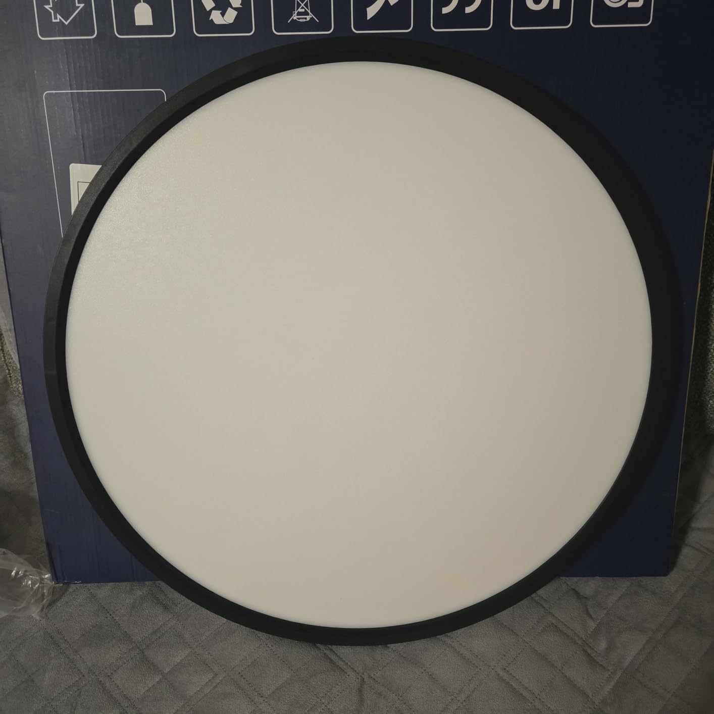 24 Inch Large LED Flush Mount Ceiling Light with Remote 56W 5600LM Dimmable | 3000K-6000K Ultra Thin Modern Round Light Fixture Night Light Mode for Bedroom Kitchen Living Room White customer photo 2