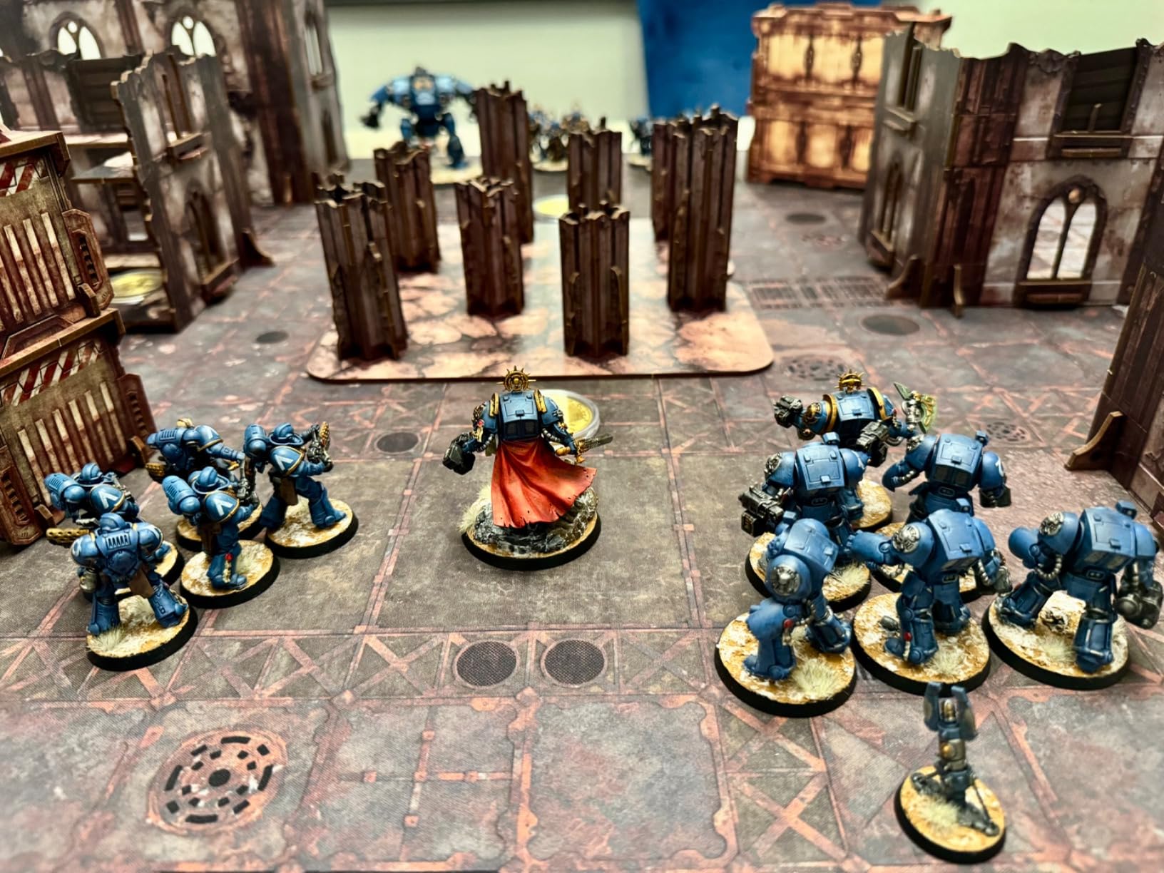 Jucoci Battlezone Creation Kit 9PCS Tabletop Terrain Wargame Terrains Set Compatible with WH40K(Red) customer photo 1