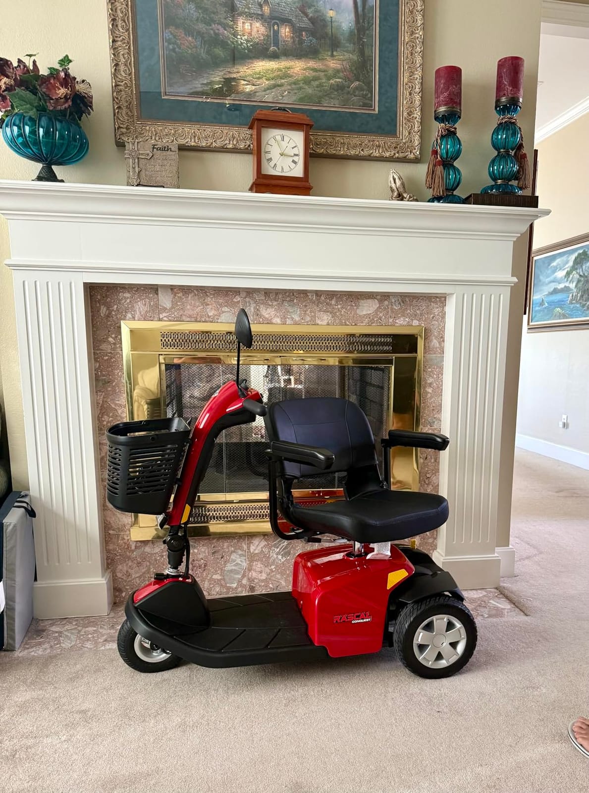 Rascal Conquest 3-Wheel Heavy-Duty Outdoor Mobility Scooter, Long-Range Battery-Powered Electric Travel, 350lb Capacity, Battery Included customer photo 2