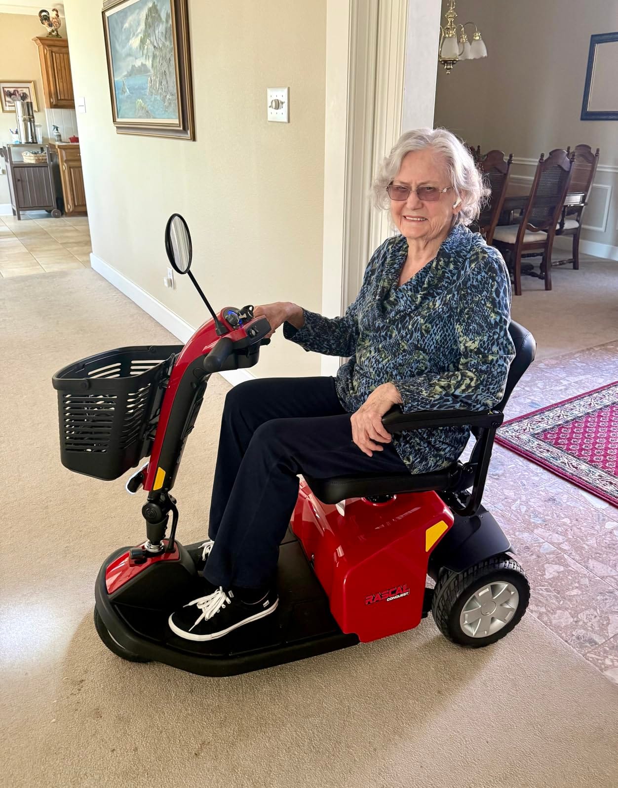 Rascal Conquest 4-Wheel Heavy-Duty Outdoor Mobility Scooter, Long-Range Battery-Powered Electric Travel, 350lb Capacity, Battery Included customer photo 2