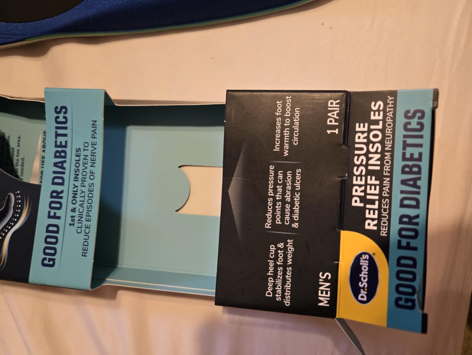 Dr. Scholl's Pressure Relief Insoles - The Only Proven Insole to Reduce Episodes of Nerve Pain, Neuropathy Pain Relief for Feet, Good for Diabetics, Reduces Foot Pressure, Shoe Inserts Men Size 8-14 customer photo 2