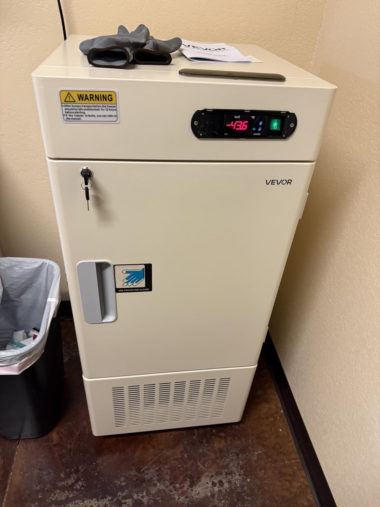 VEVOR Ultra Low Temperature Freezer, 58 L, −40℉ to −123℉ Adjustable Temp Range, with Rollers and Digital Display, 304 Stainless Steel Liner, Low Temperature Lab Freezer for Laboratory Samples Storage customer photo 2