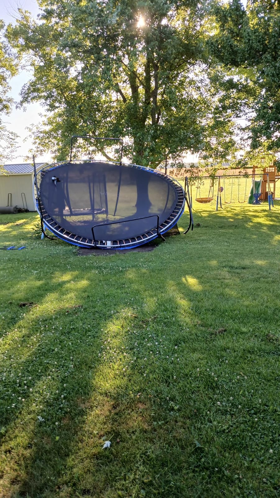 ORCC Kids Trampoline Outdoor 8FT 10FT 12FT 14FT 15FT 16FT with Enclosure, Non-Slip Ladder & Anti-Rust Coated Frame, 1200LBS Weight Capacity Recreational Backyard Large Trampoline for Kids & Adults customer photo 1