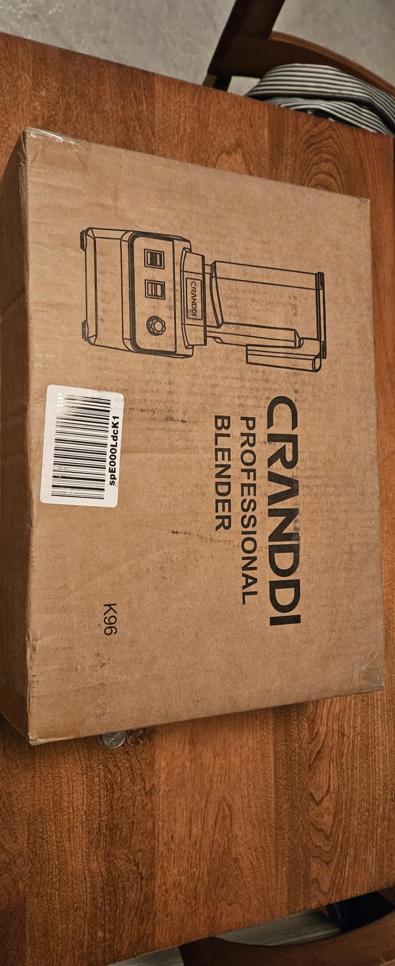 CRANDDI Professional Commercial Blender, Max 1500W, 80oz Pitcher, Powerful Blender with Tamper for Smoothie, Ice Crushing, Variable 9 Speeds Control, 110V, K96, Black customer photo 1