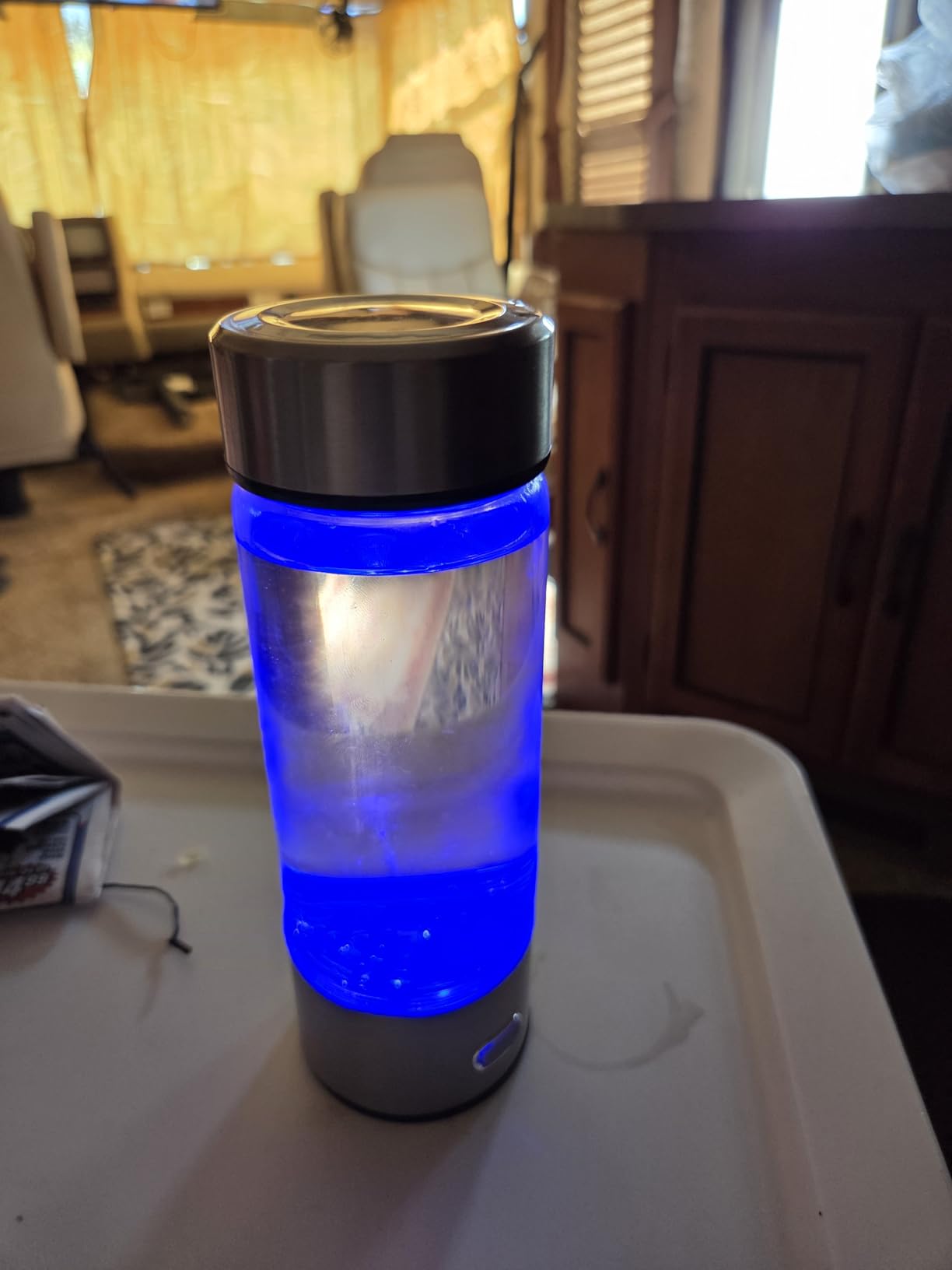 Aqua Vital Hydrogen Water Bottle 2026 Generator 16 oz SPE PEM Ionized H2 | USB-C Rechargeable Glass Hydration Flask with Auto Shut-Off, Portable Sports & Travel Hydrogenated Water Machine, 470 ml customer photo 2