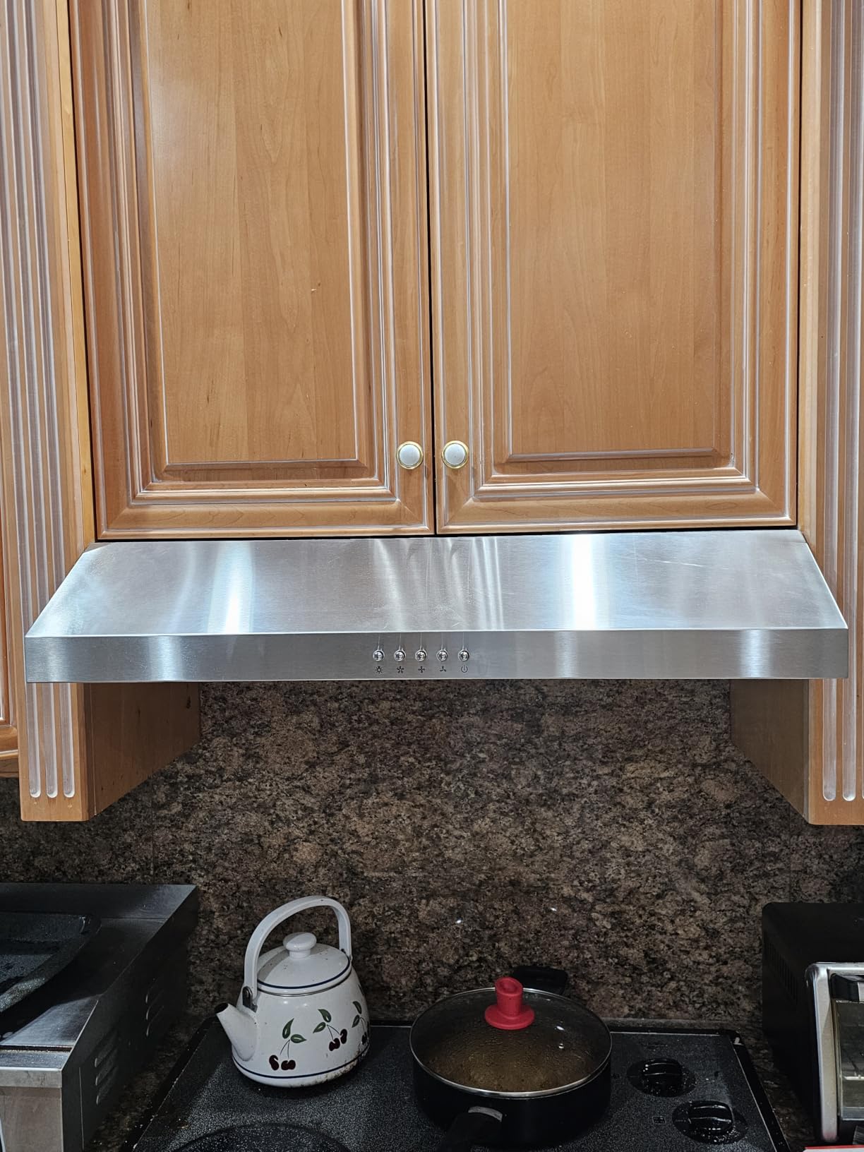 SNDOAS Under Cabinet Range Hood 30 inch, Stainless Steel Ducted/Ductless Range Hood with Touch/Gesture/Remote Control, 700CFM & 3-Speed Kitchen Stove Vent Hood, Baffle Filters, 3 Air Vents customer photo 2