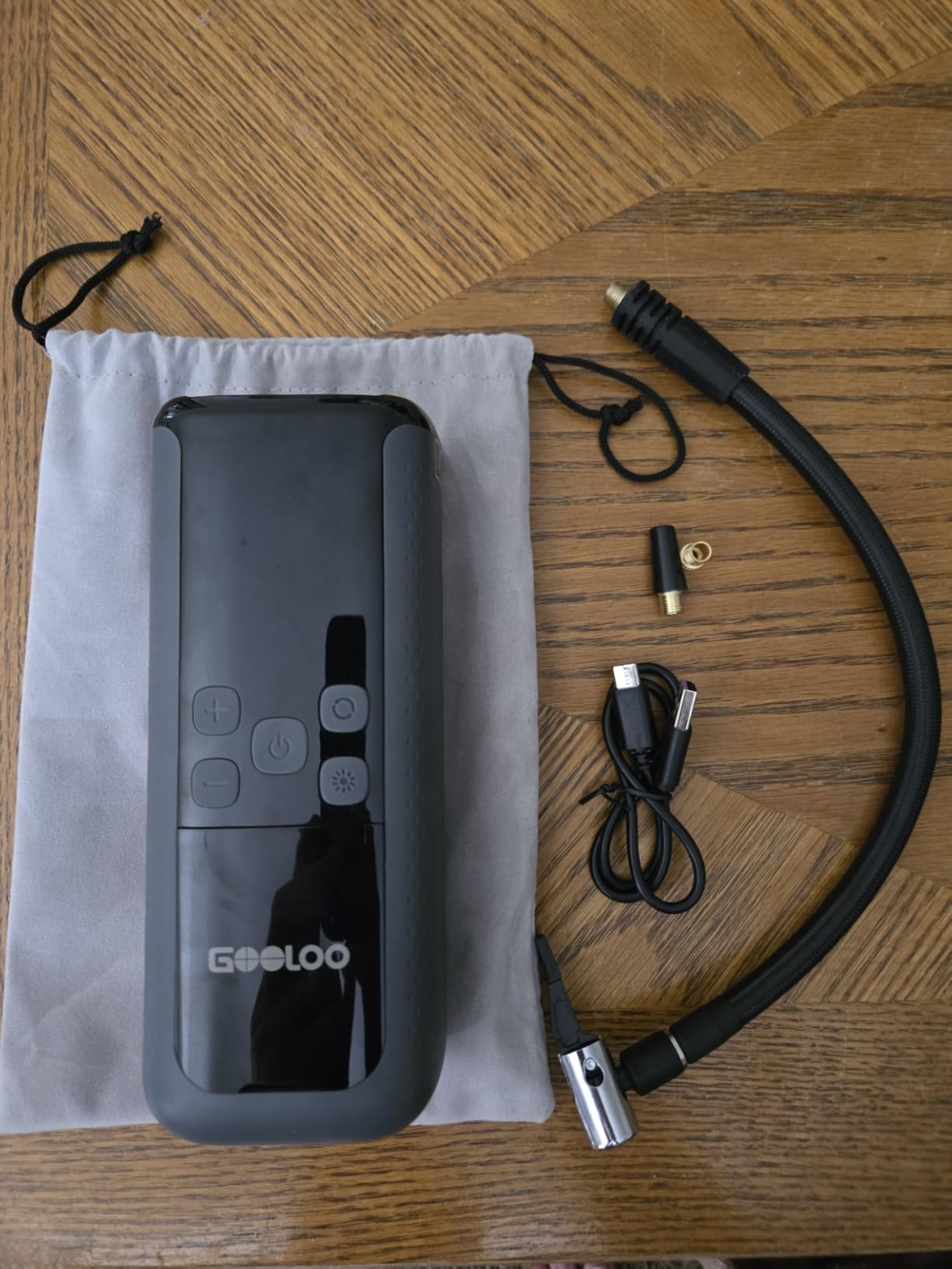 GOOLOO GT160 DUAL Heavy-Duty Tire Inflator Portable Air Compressor, 160 PSI Max, Dual-Cylinder Pump, 10000mAh Battery, Fast Inflation customer photo 1