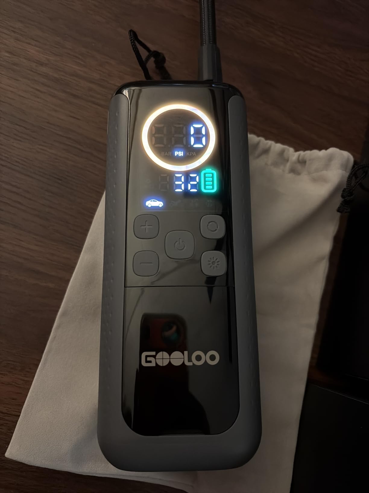 GOOLOO GT160 DUAL Heavy-Duty Tire Inflator Portable Air Compressor, 160 PSI Max, Dual-Cylinder Pump, 10000mAh Battery, Fast Inflation customer photo 2