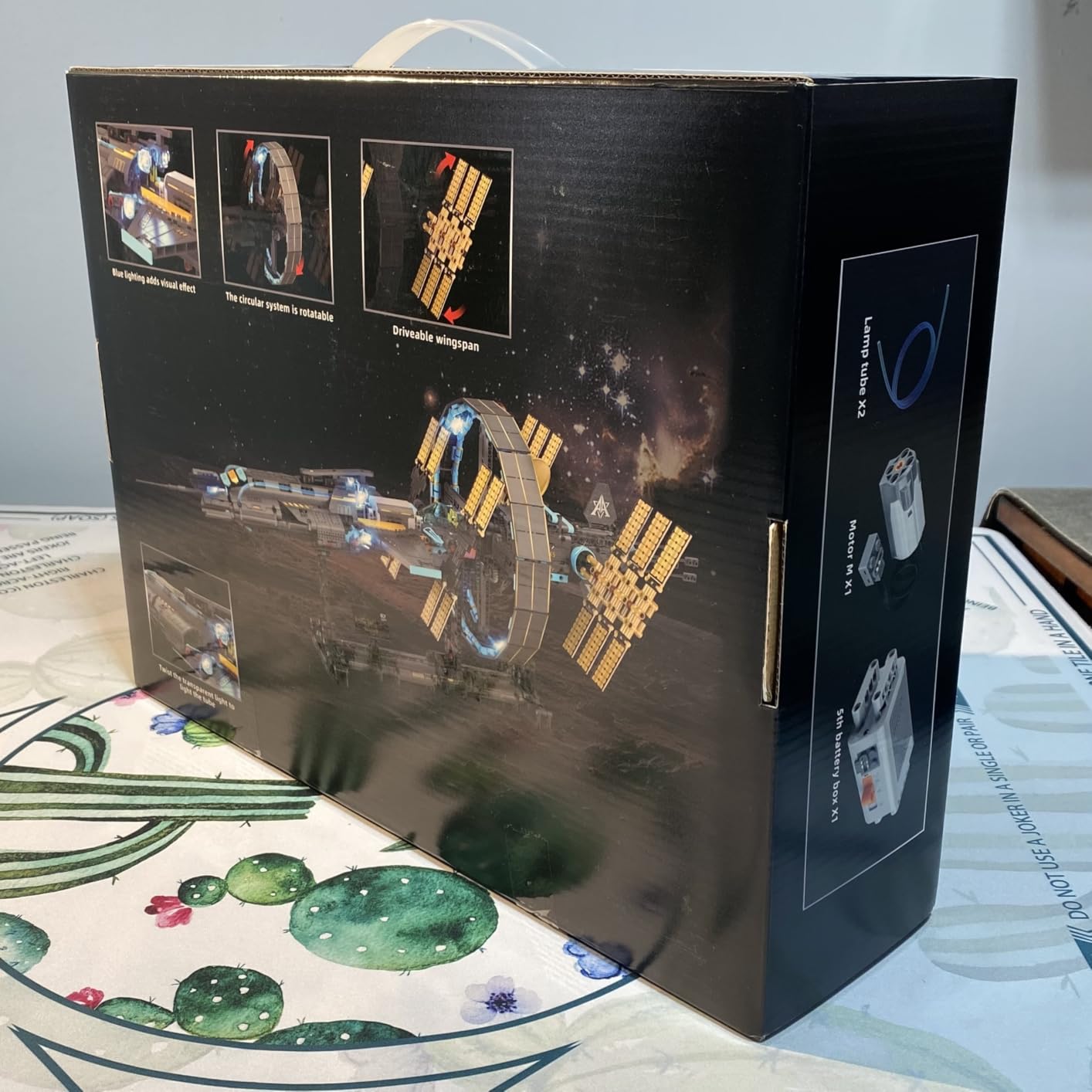 Space Station Building Set with Motor & LED Lights - 1471PCS Space Station Model Kit with Display Stand customer photo 2