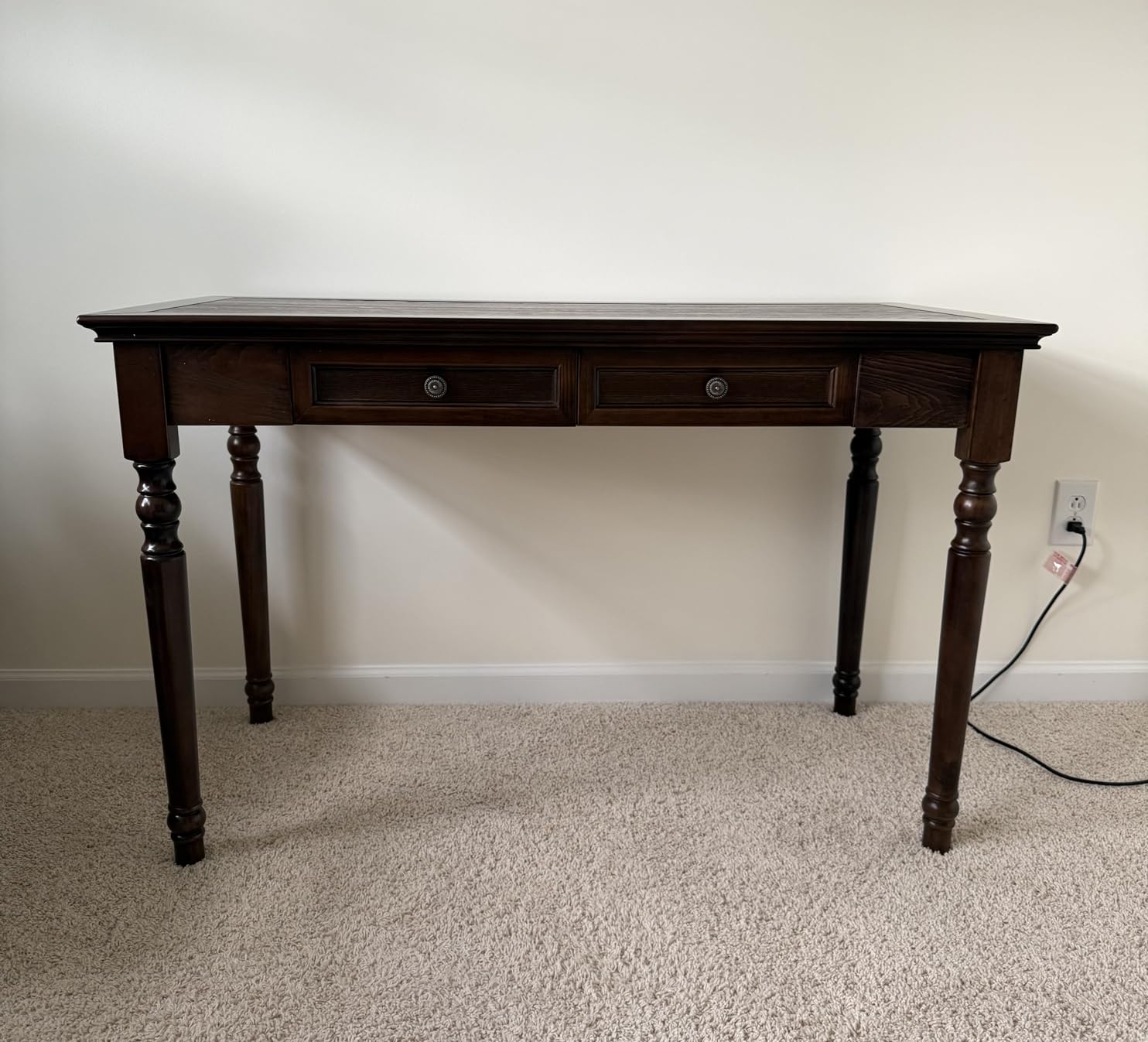 Walnut Writing Desks with Drawers, 47