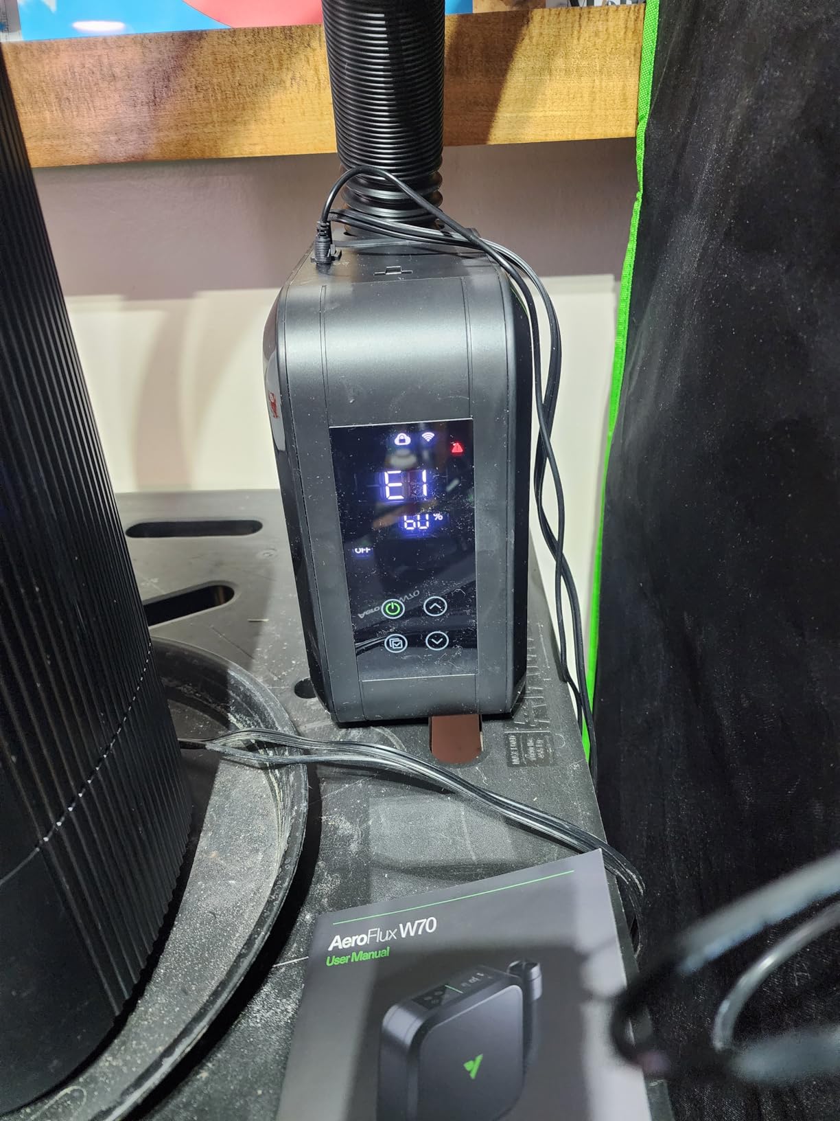 VIVOSUN AeroFlux 700W PTC Grow Tent Heater with Thermostat, APP and VPD - 700W PTC 40% stronger; 5 levels; smart thermostat, VPD; APP; V0, tip-over, overheat; for grow tents, rooms, greenhouses customer photo 1