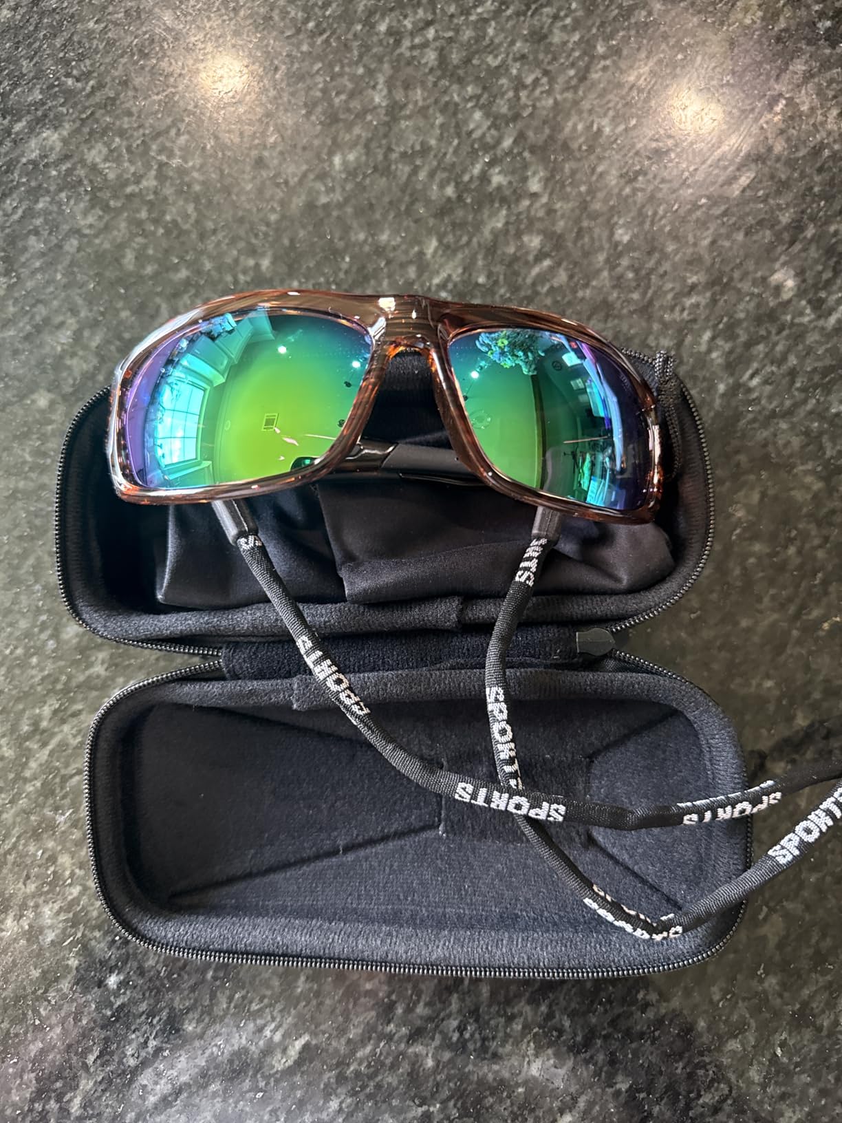 suoso Polarized Sports Sunglasses for Men & Women Wrap Design UV Protection | HD polarized TAC Lens Reduces Glare Non-slip Temples Fit for Golf Fishing Running Cycling Lightweight TR90, Case & Pouch customer photo 1