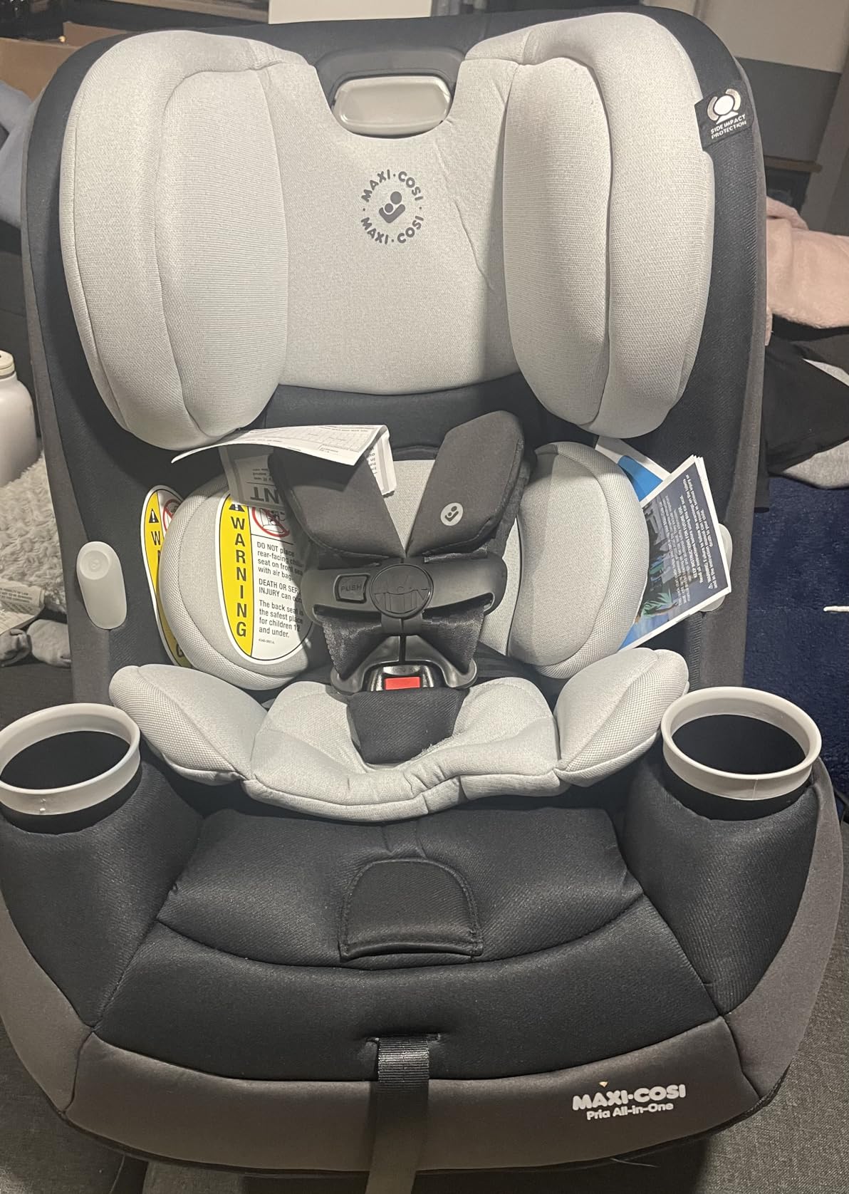 Maxi-Cosi Pria All-in-One Convertible Car Seat, Infant to Toddler Car Seat, Easy-Install Harness, Machine-Washable Cover, 5-100 lbs, Seafaring customer photo 2