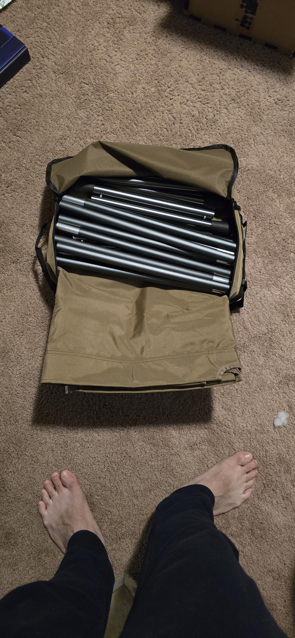 ONETIGRIS SUPRATIROS Extra Large Camping Cot, Height Adjustable Oversized Sleeping Cot with Extending Legs for Camping, Car Trips, Truck, Beach, Office Nap, Sturdy Supports Up to 400lbs customer photo 2