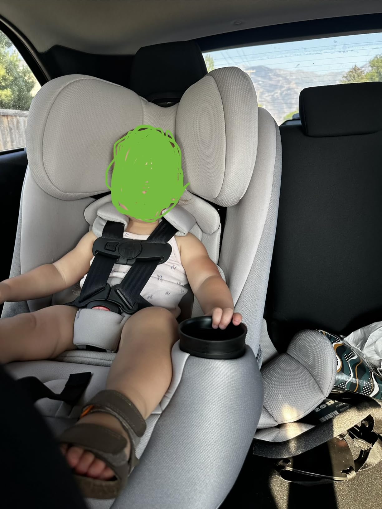 Maxi-Cosi Pria All-in-One Convertible Car Seat, Infant to Toddler Car Seat, Easy-Install Harness, Machine-Washable Cover, 5-100 lbs, SeaDrift customer photo 1