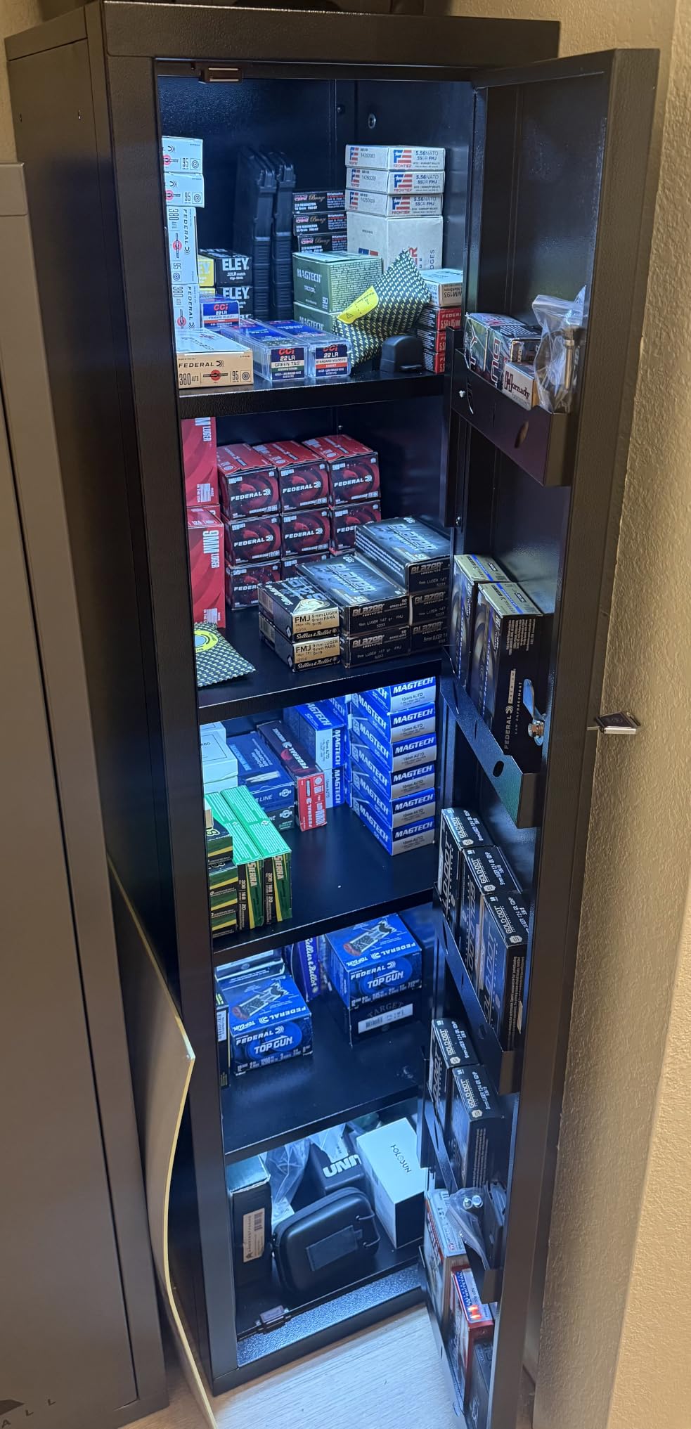 KAER 18-20 Gun Safe Gun Cabinet Large Gun Safes for Rifles and Pistols, Rifle Safe for Home High Capacity Electronic Gun Cabinets for Rifles and Shotguns with Drawer, Removable Shelf customer photo 2