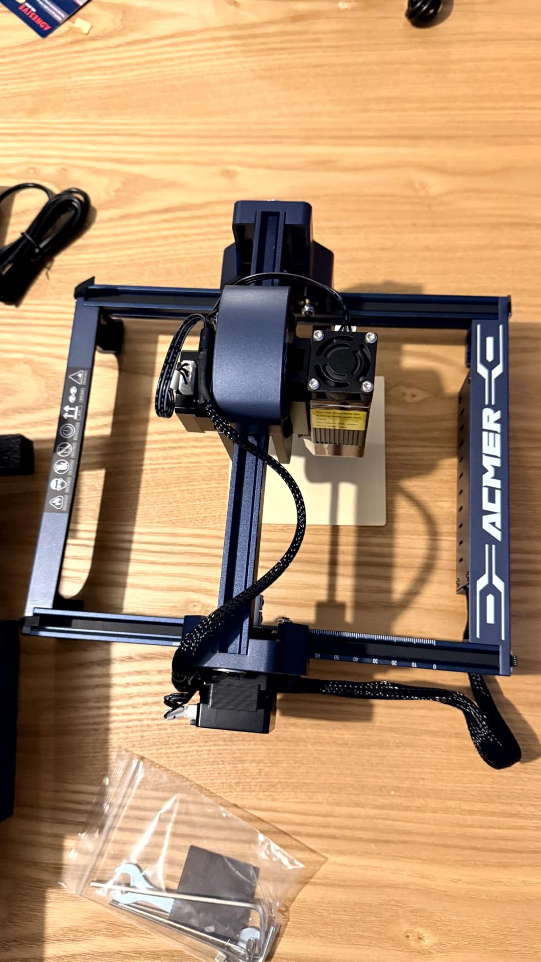 ACMER S1 Laser Engraver Machine, 6000mW Lazer Cutter for Wood and Acrylic, 0.04mm Fine Laser Spot, 130 x 130mm Working Area, Compact Desktop Design, Detailed Results for DIY Crafts and Small Projects customer photo 1