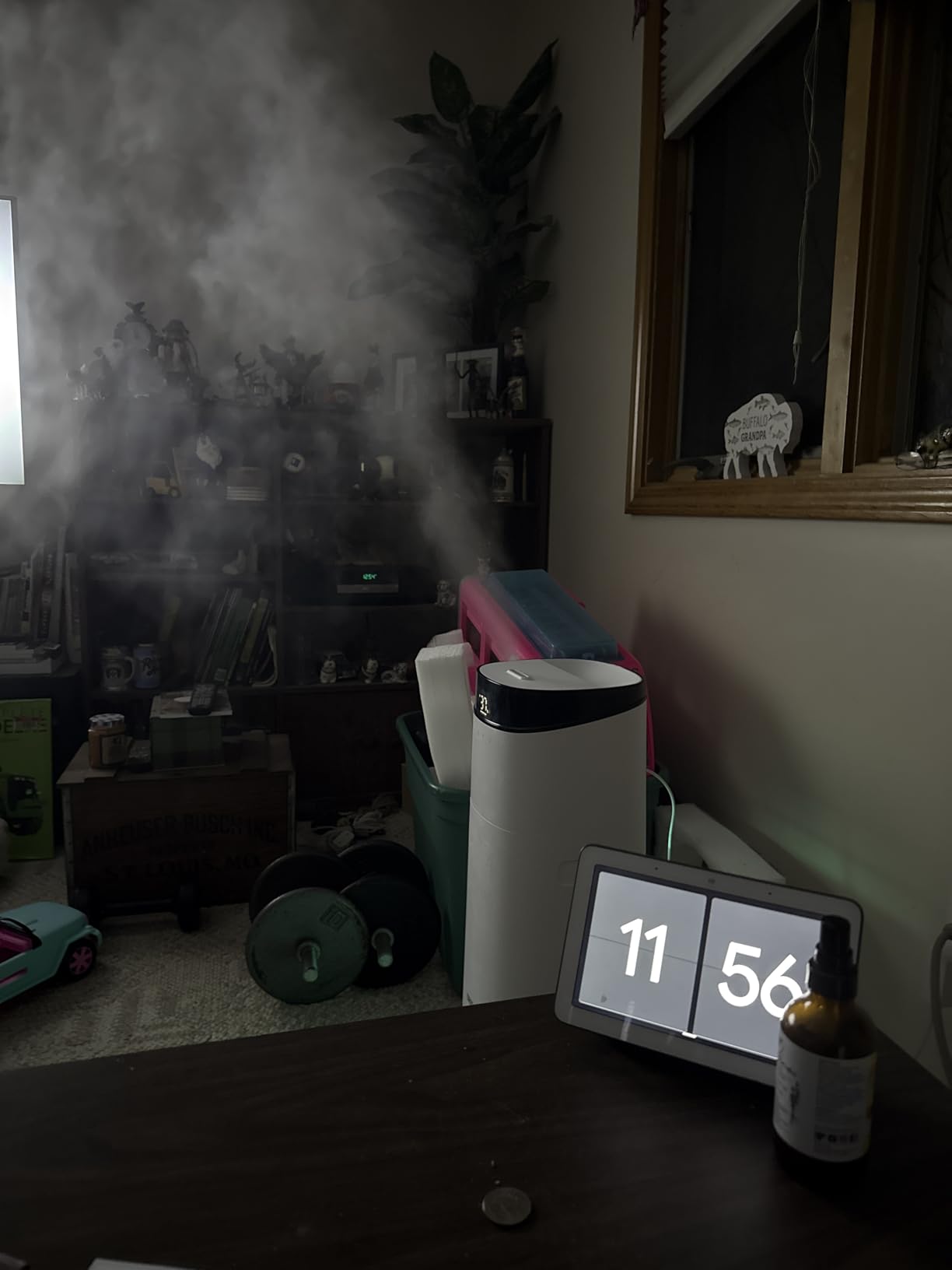 DREO 16L Smart Humidifier Large Room 1000 ft², 130H Runtime, 30dB, Top Fill | Auto Mode, Remote/Touch/Voice & APP Control, Clean Tank Technology, RGB Light, Cool Mist Humidifiers 755S for Bedroom, White customer photo 1