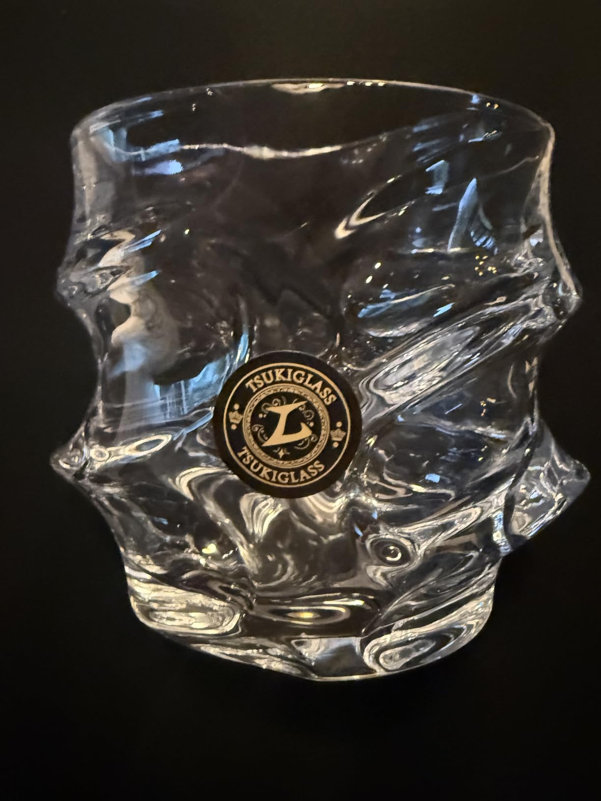 TSUKIGLASS Storm Crystal Cocktail Whiskey Glasses Set of 2, Gifts for Men | Japanese Old Fashioned Rocks Tumblers, 8.45oz, Bourbon & Scotch glasses, Lead-Free Crystal, Gift-Ready Box customer photo 2