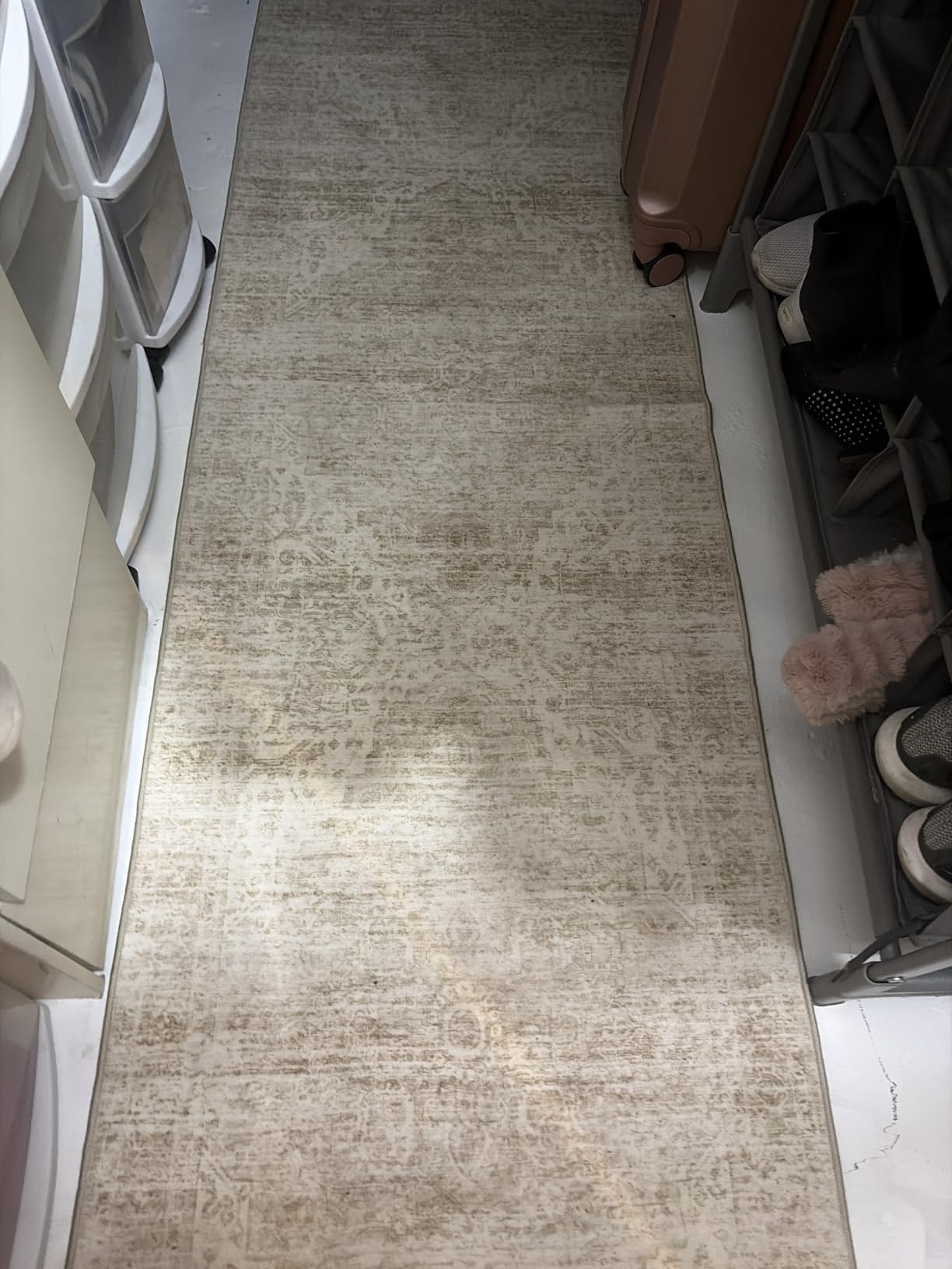 Runners for Hallways 2x8 Kitchen Runner Rugs, Modern Abstract Rug Runners for Entryway, Stain Resistant Washable Runner Rug Non-Slip 8ft Carpet Rug for Bedroom Living Laundry Room (Grey, 2'x8') customer photo 2