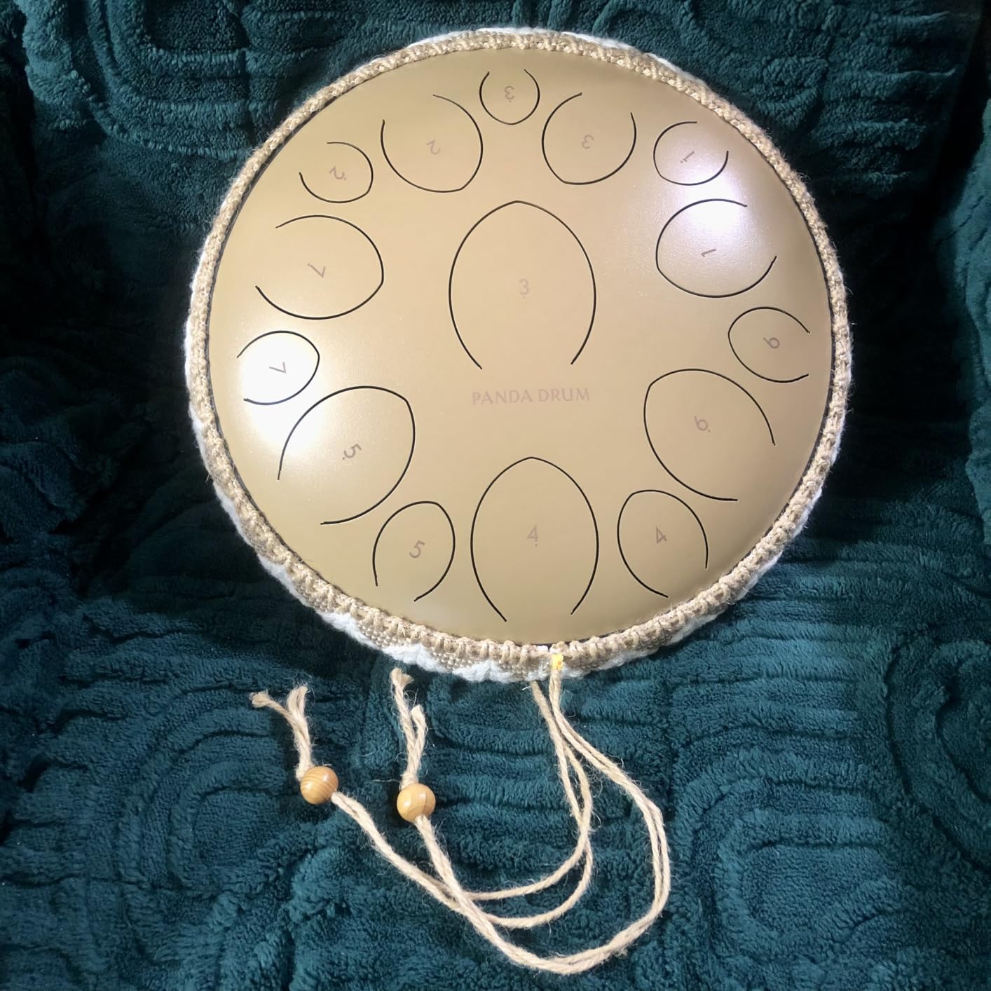 Panda Drum Pro (Black) | Steel Tongue Drum for Inside & Outside | 15 Inch | with Music Book, Mallets, Carrying Bag & Finger Picks | 432 Hz Rain Drum | Calming Musical Instrument for Adults customer photo 1