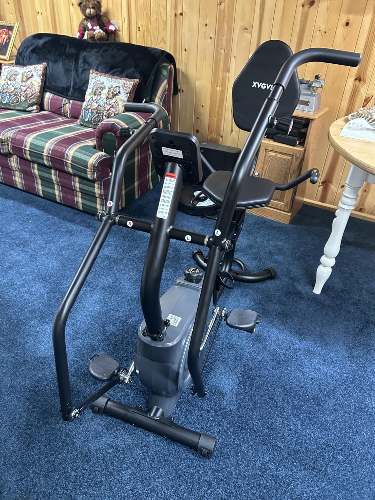 Recumbent Exercise Bike, Recumbent Stationary Bike for Home, Recumbent Bike with 400LB Weight Capacity Whisper-Quiet 16 Levels Magnetic Resistance Heart Rate and Multi-Function LCD Comfortable Seat customer photo 2