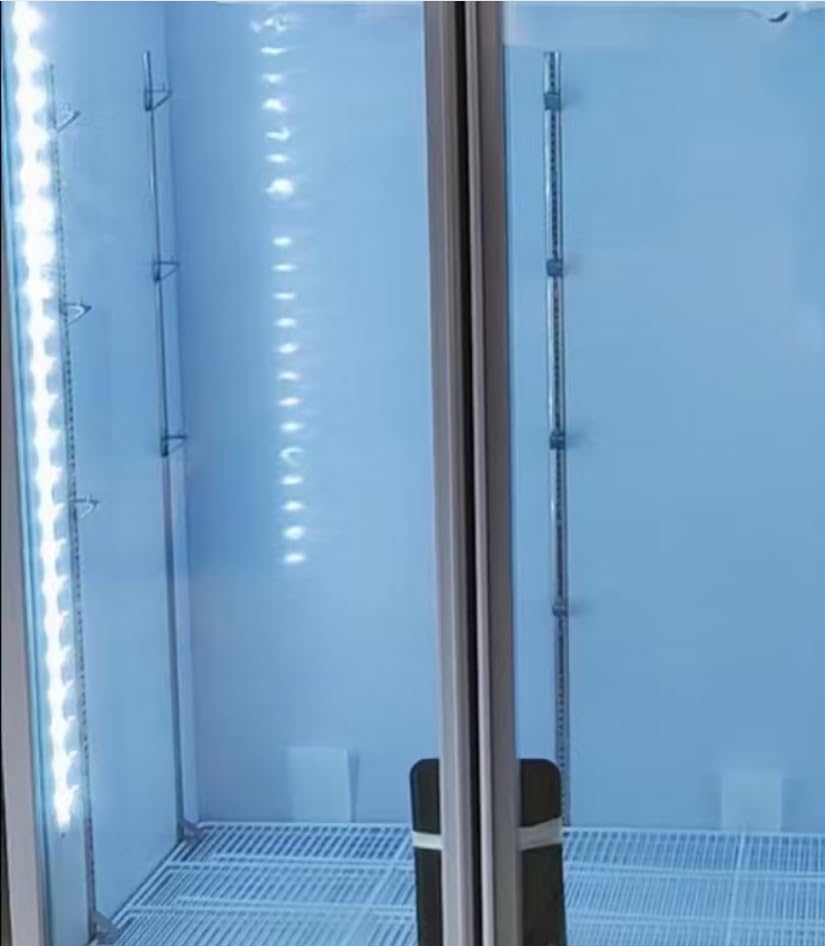 40 Cuft ETL & DOE Certified Commercial Display Refrigerators,Upright Business Beverage Retail Fridge Cooler with Adjustable Shelves,Built-in LED Light,Lightbox,Lockable Doors,Black customer photo 2