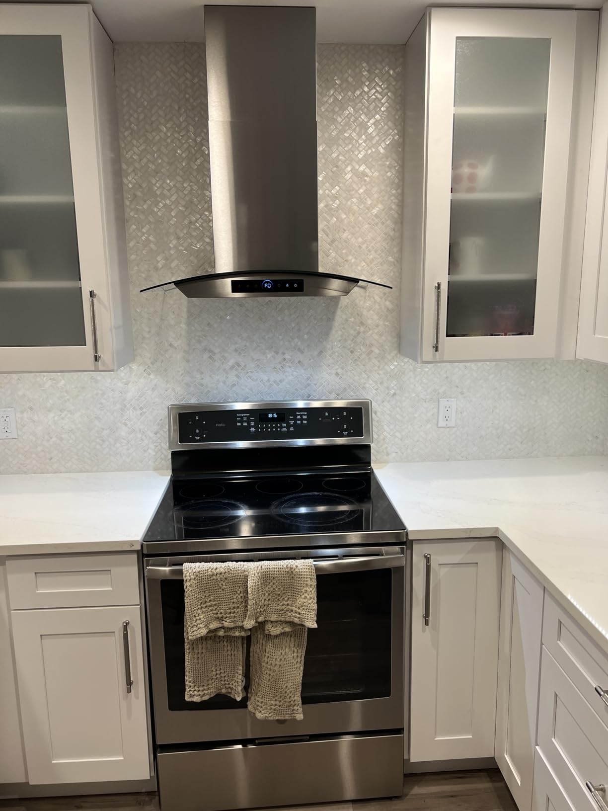 36 inch Island Range Hood 1200 CFM Stainless Steel Ceiling Mount Vent Hoods | 4-Speed Gesture Sensing & Touch Control, Ducted/Ductless, 4 LED Lights, Timer, Dishwasher-Safe Filters, for Kitchen Stove customer photo 2