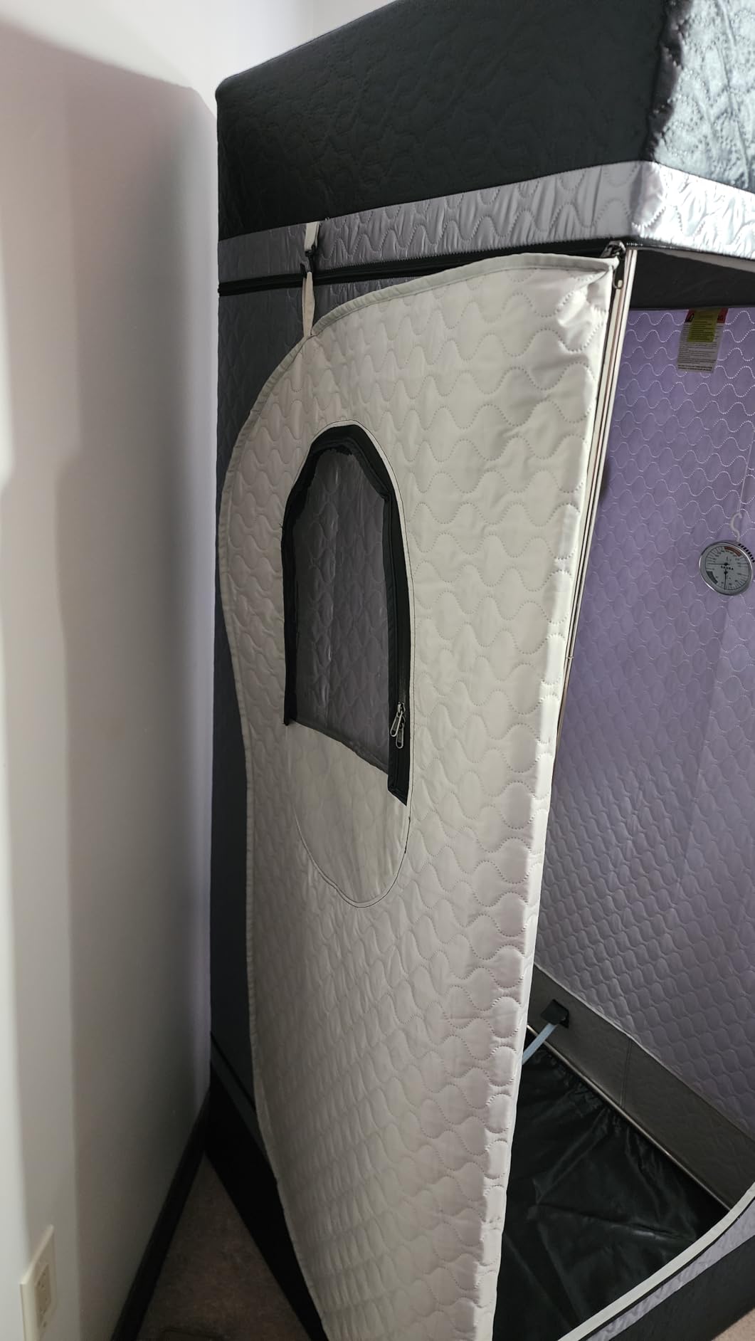Portable Steam Sauna Box with Red Light Therapy for Home Gym Relaxation | 660nm & 850nm Infrared Tech, Easy Set-up, Roomy Interior, Rapid Heating for Personal Spa Wellness customer photo 1
