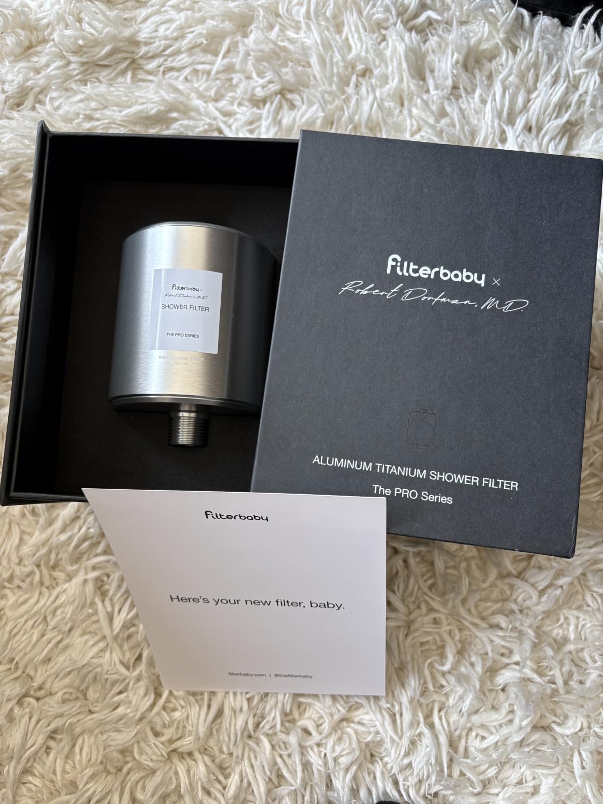 Filterbaby All-Metal Shower Filter Pro | Doctor Developed, Reduces up to 99% Chlorine/Chloramine/Lead/Certain Heavy Metals, Great Water Pressure, Long Lasting, Chrome customer photo 2