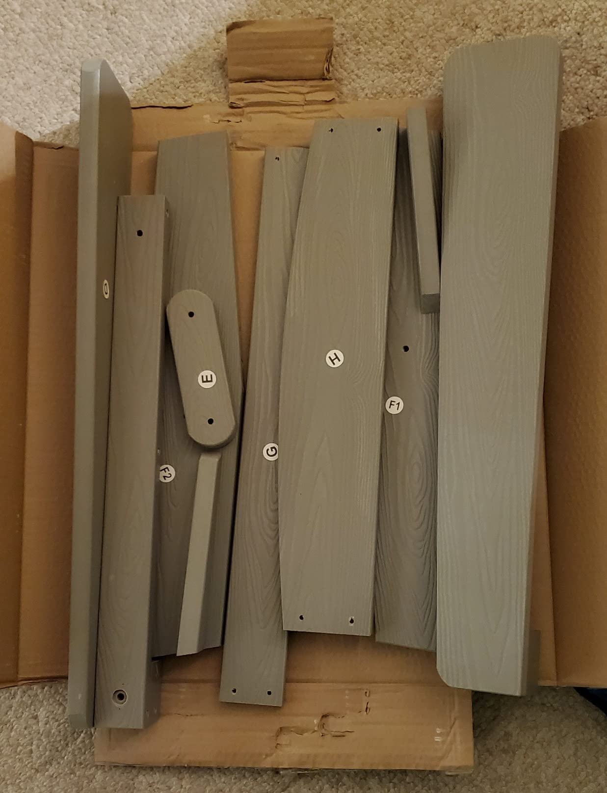 Adirondack Chairs Oversize Folding: 400lb Weight Capacity - Plastic Adirondack Chairs - High Back Modern Like Wooden - All-Weather Use for Outdoor/Patio/Fire Pit/Garden/Camping - (Blue) customer photo 2