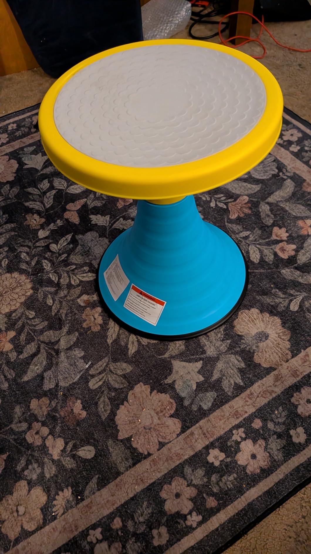 Kids Wobble Stool 360° Swivel Sensory Chair for Home & Classroom, Ages 6+ | Active Learning Seating, Improves focus & relieves anxiety, 220 lbs load capacity customer photo 1