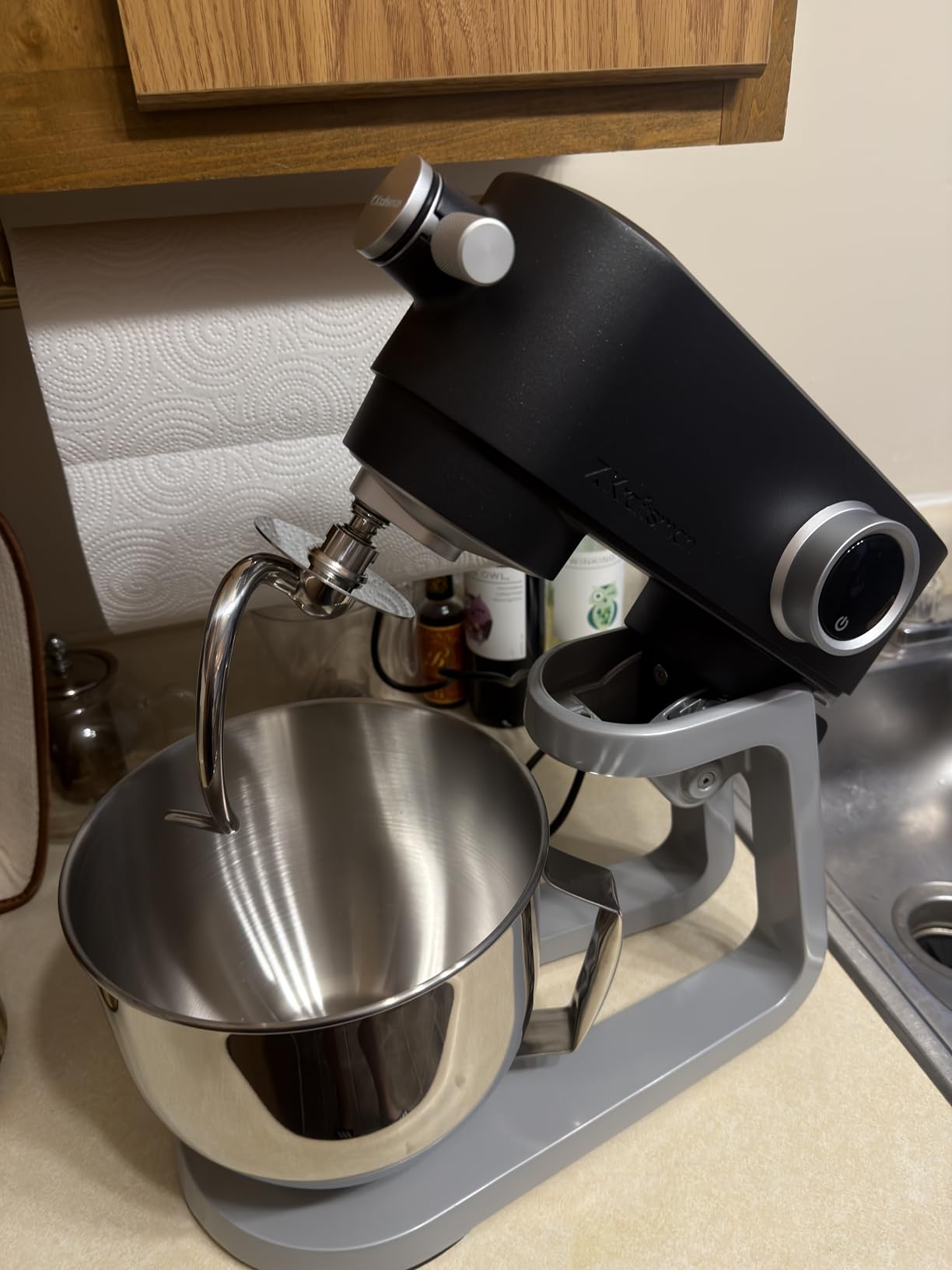Stand Mixer Powerful DC Motor, Heavy Duty Dough Mixer 5.3 QT, Multifunctional Kitchen Mixer with 4 Attachments, Quiet Operation with Timer, 8-Speed customer photo 1