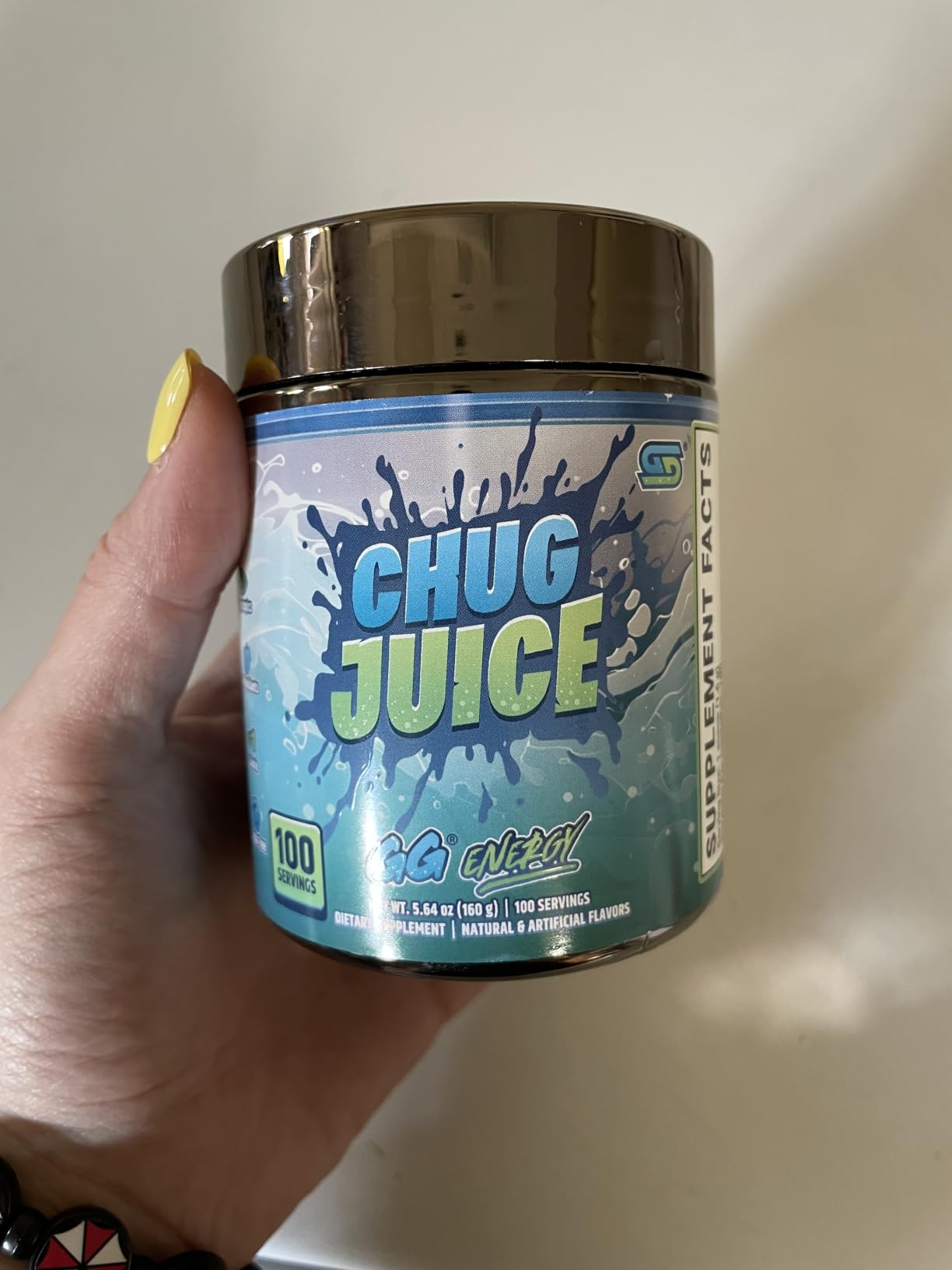 Gamer Supps GG Energy - Chug Juice by LazarBeam (100 Servings) - Keto Friendly Gaming Energy and Nootropic Blend, Sugar Free + Caffeine + Vitamins + Immune Support, Powder Drink customer photo 2
