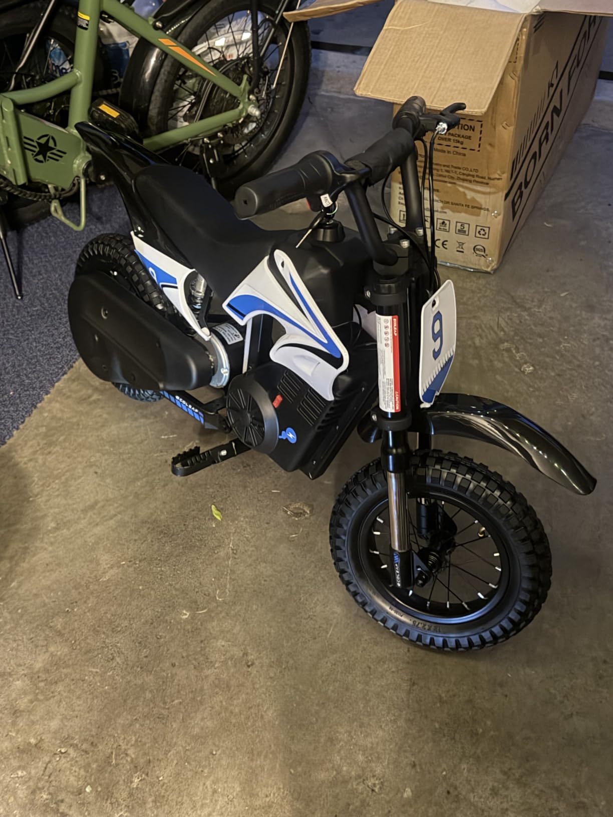 K1 Kids Electric Dirt Bike 36V Motorcycle, 16MPH Fast Speed 14 Mile Long-Range, 700W Peak 3-Speed Modes Electric Bike for Kids Ages 3-10 customer photo 2