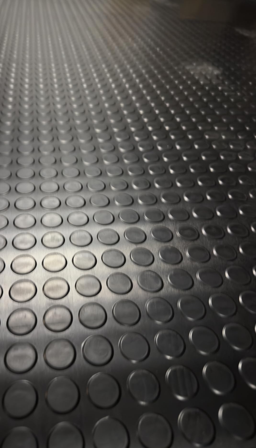 Heavy Duty Diamond-Plate Rubber Flooring Roll 4x6 FT, Multi-Purpose Waterproof Anti-Slip Floor Mat, Easy to Clean Under Equipment, Mats for Garage, Gym, Stable, Basement, Kennel customer photo 2