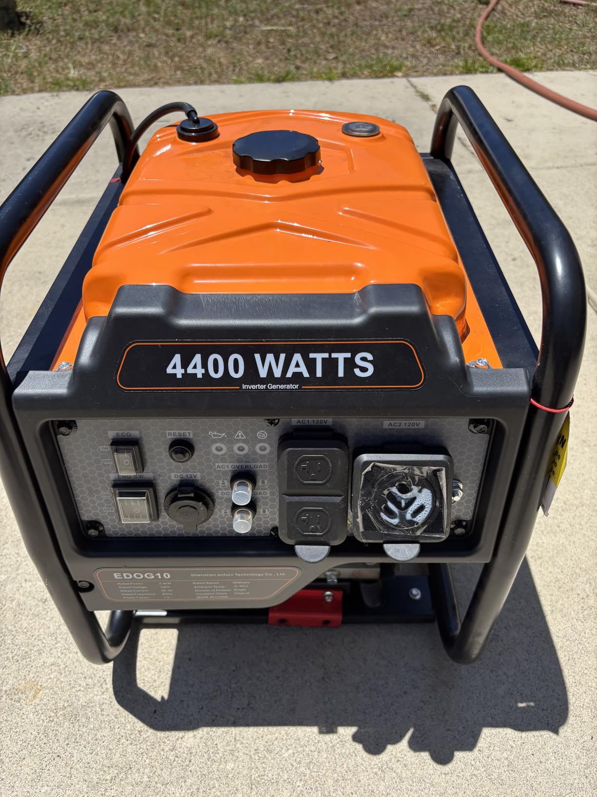 Oxseryn 5000W Inverter Generator Gas Powered, Open Frame Generator, Portable Outdoor Power Equipment, Emergency Home Backup, RV Ready 30A Outlet, ECO Mode, EPA Compliant customer photo 2