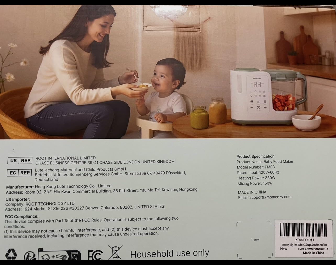 Momcozy AutoMeal Baby Food Maker - One-Step Auto Steam & Blend Food Processor, 15oz Large Cup customer photo 1