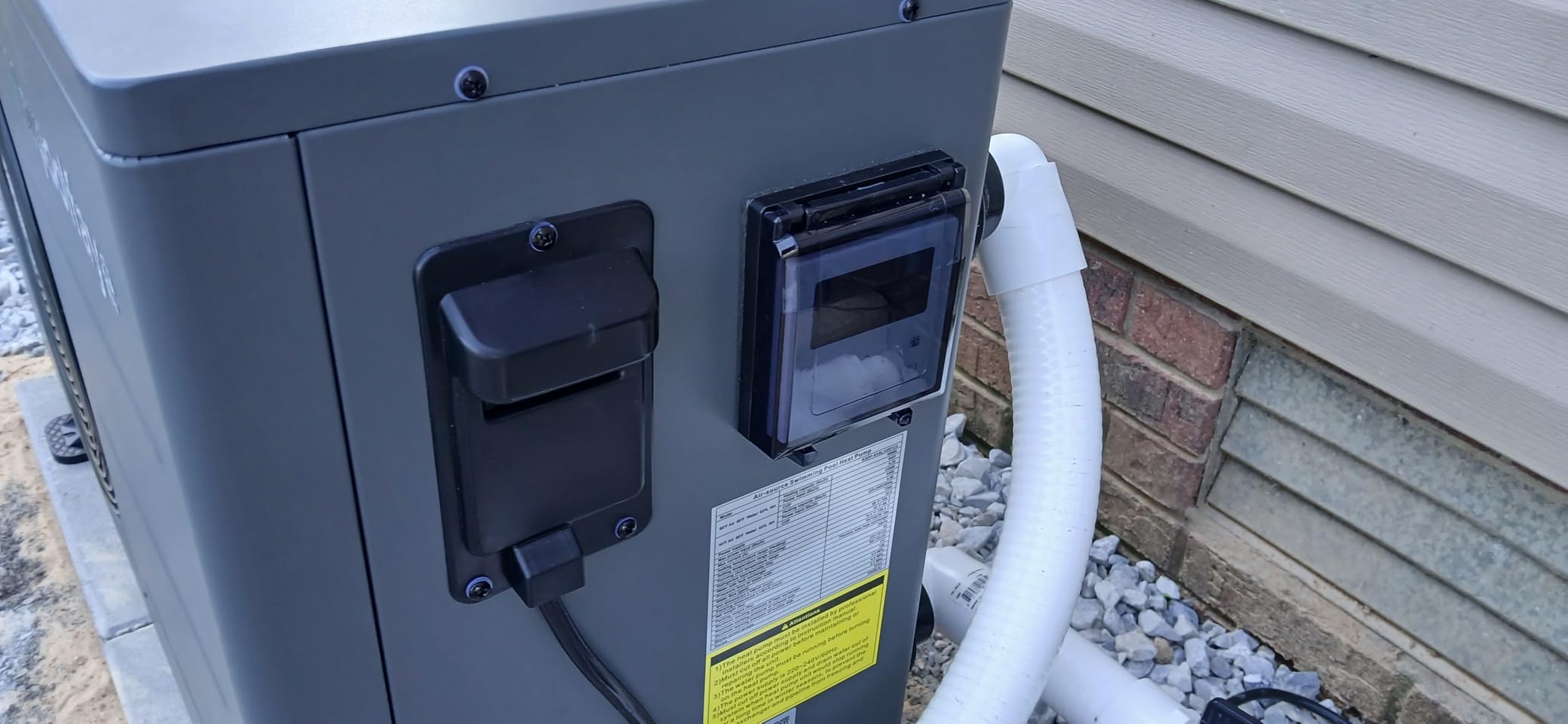 140,000 Btu Electric Pool Heat Pump for Inground Pools 220V customer photo 1