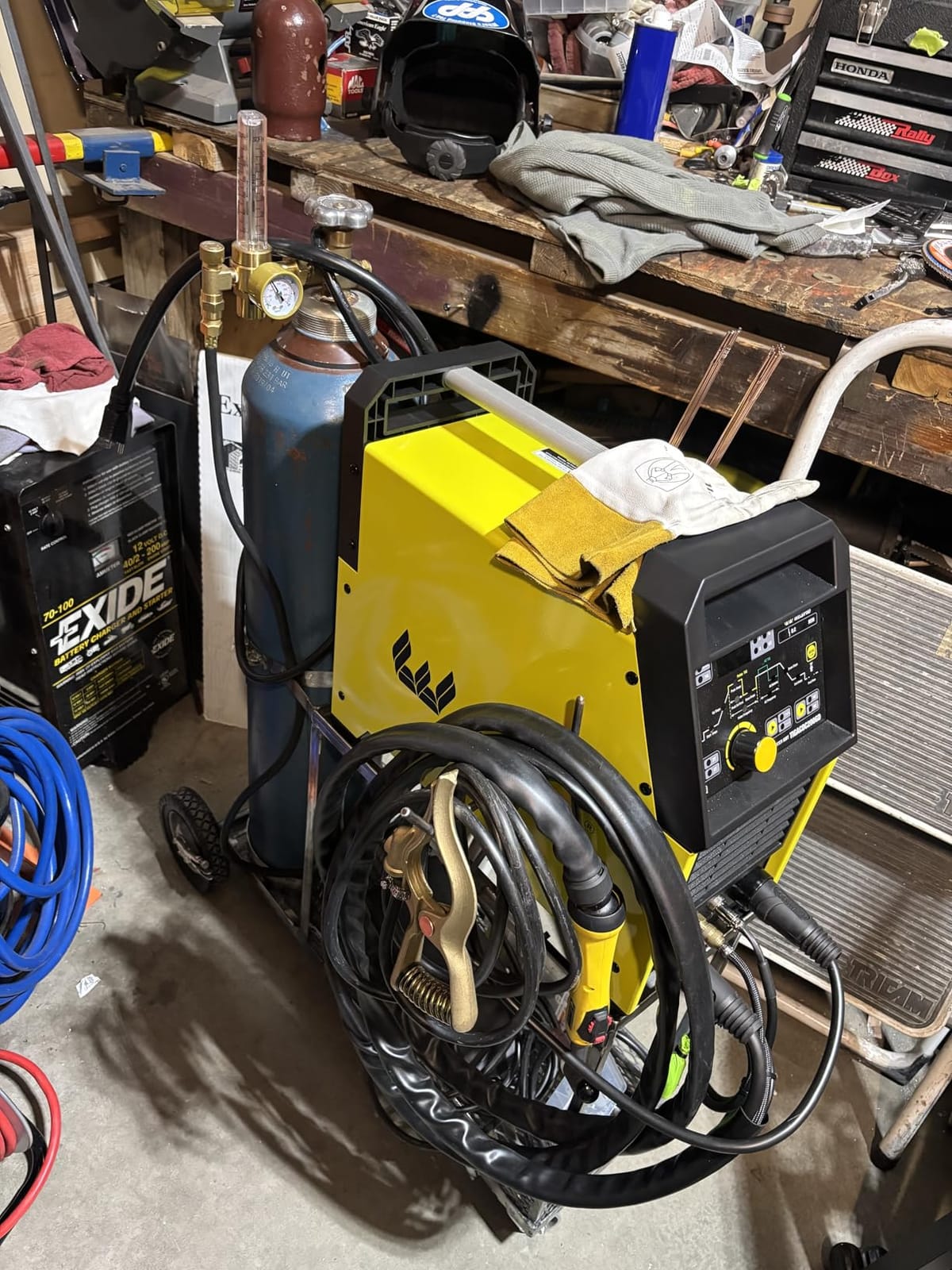 Weldpro 200A AC/DC TIG Welder with Pulse, 110V/220V Dual Voltage Aluminum TIG Welder, AC TIG/DC TIG/AC PULSE TIG/DC PULSE TIG/Stick 5 in 1 Multiprocess Welding Machine with TIG Torch & Foot Pedal customer photo 1