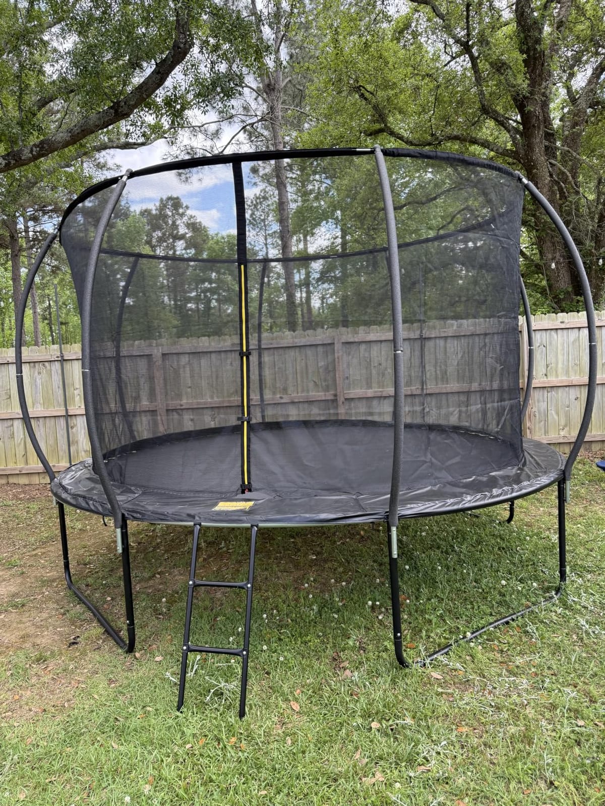 10FT 12FT 14FT 15FT 16FT Outdoor Trampoline with Enclosure Net, Heavy Duty Yard Trampolines, ASTM Approval Recreational Trampolines for Kids and Adults customer photo 1
