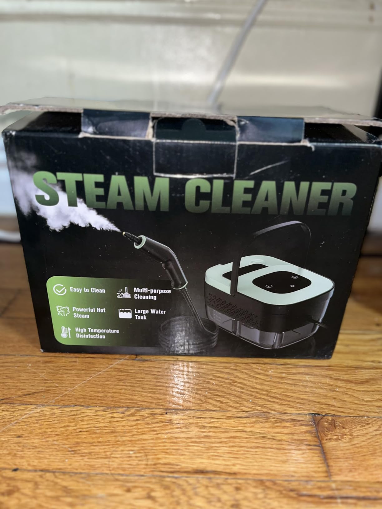 Steam Cleaner, Portable Steamer for Cleaning with 16pcs Accessories, 6-Level Adjustable and 15s Heat-Up, Handheld Steam Cleaner for Home, Tile, Dirt, Grout, Grease, Car Detailing customer photo 2